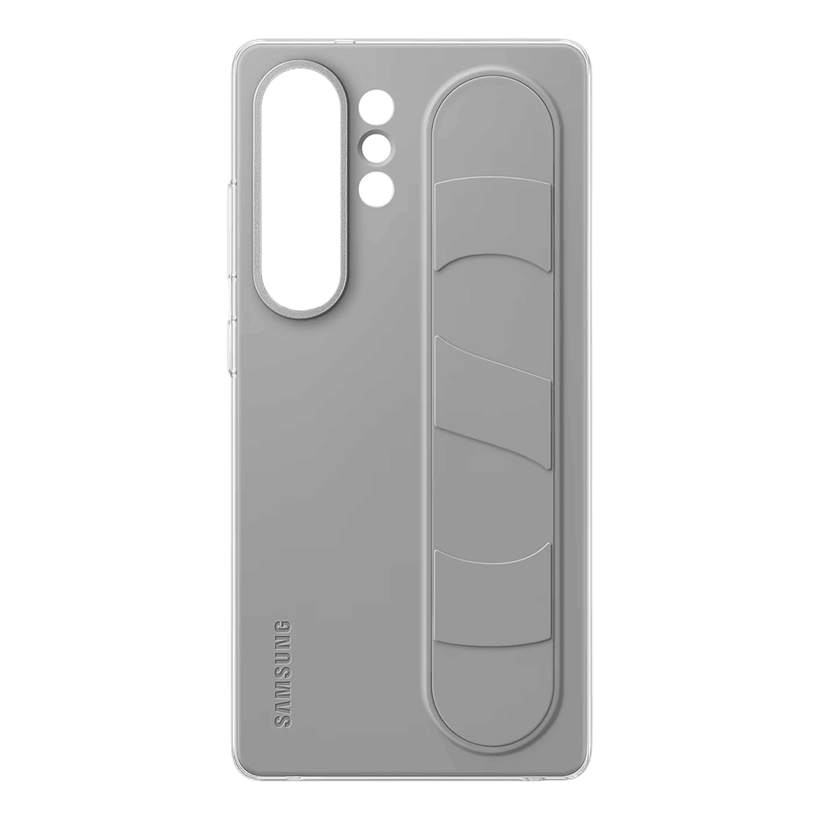 SAMSUNG Polycarbonate Standing Grip Case for SAMSUNG Galaxy S25 Ultra (Ul Certified, Gray)_5
