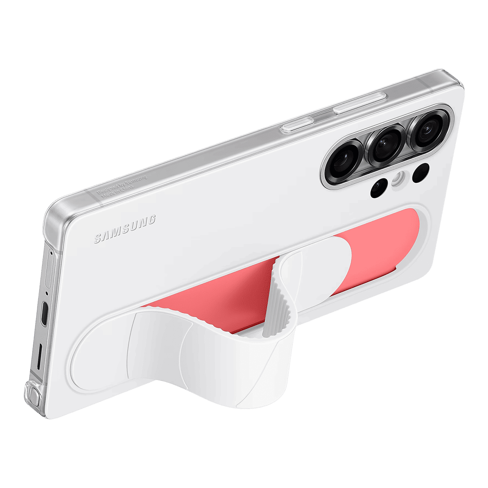 SAMSUNG Polycarbonate Standing Grip Case for SAMSUNG Galaxy S25 Ultra (Ul Certified, White)_4