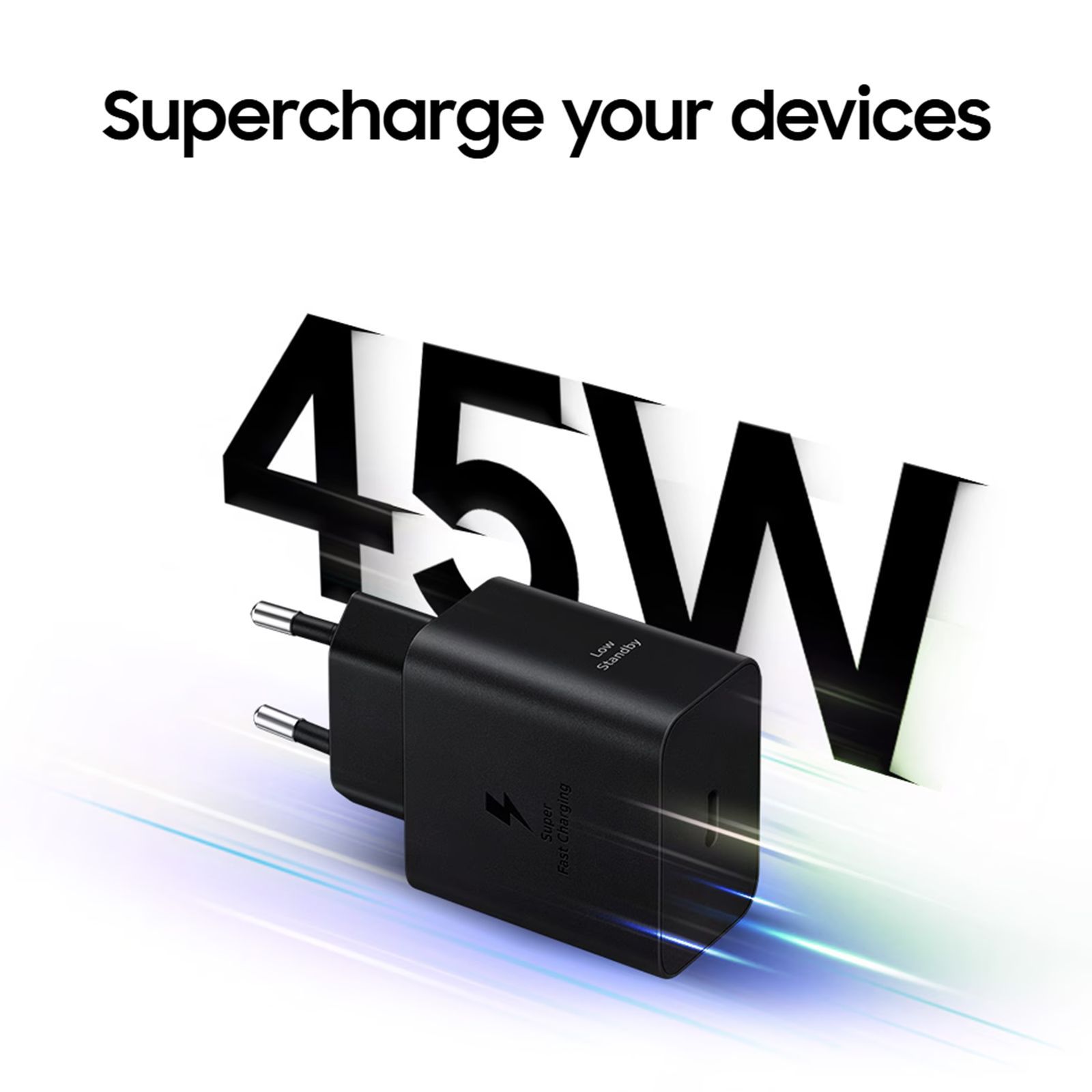 SAMSUNG 45W Type C Super Fast Charger (Adapter Only, Smart IC Technology, Black)_6