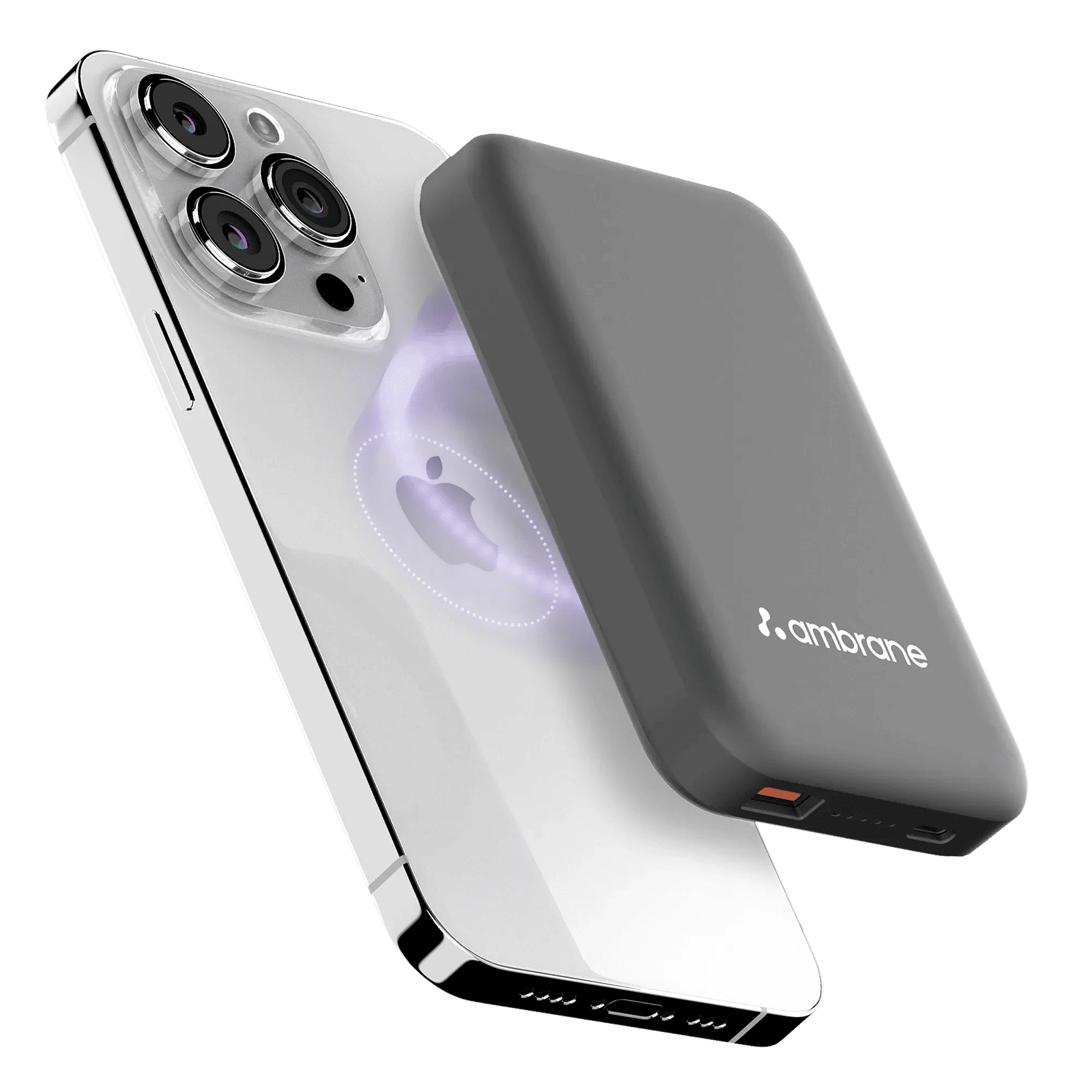 ambrane Aerosync PB 12 10000 mAh 22.5W Fast Charging Power Bank (1 Type A Port, 1 Type C Port, Rubberized Coating, Wireless Charging, Black)_1