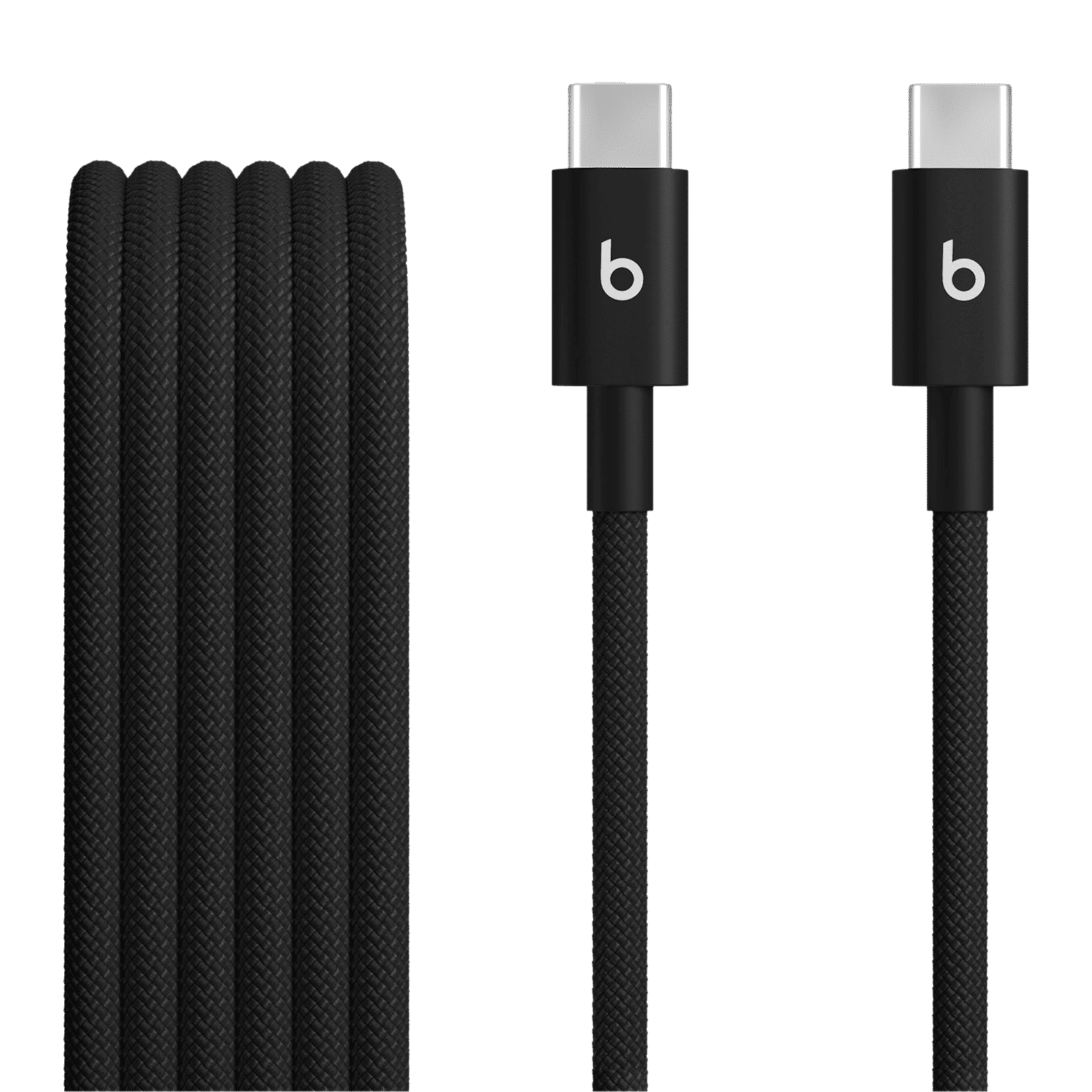 beats Type C to Type C 5 Feet (1.5M) Cable (Tangle-free Woven Design, Bolt Black)_1