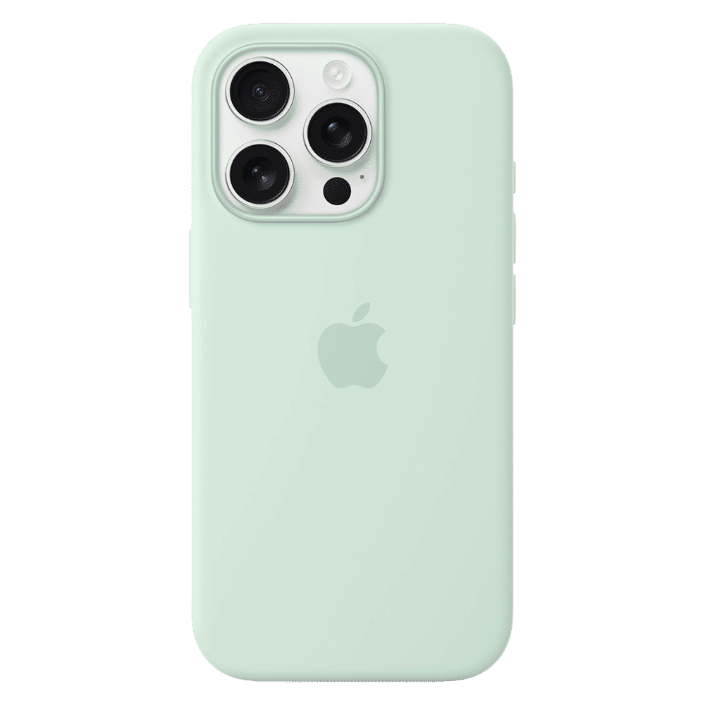 Apple Soft Silicone Back Cover Apple iPhone 16 Pro (MagSafe Charging Support, Aquamarine)_1