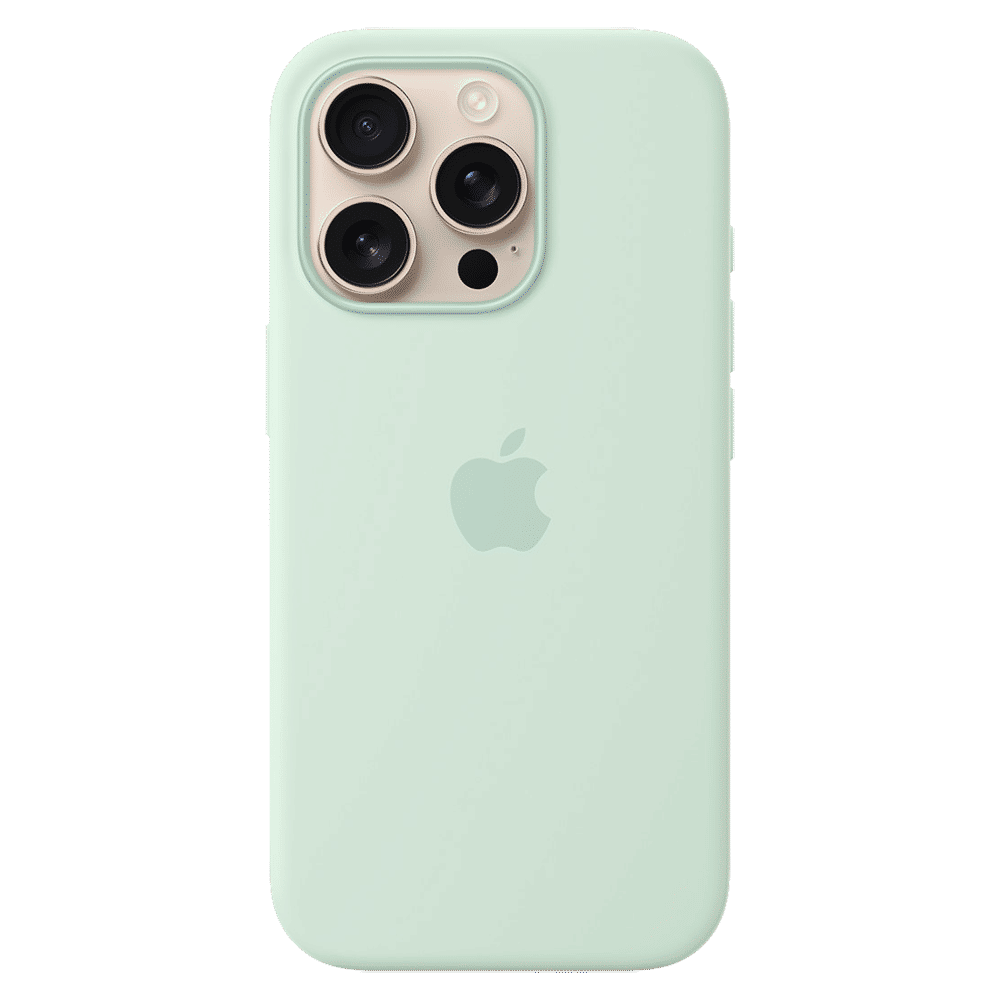 Apple Soft Silicone Back Cover Apple iPhone 16 Pro (MagSafe Charging Support, Aquamarine)_2