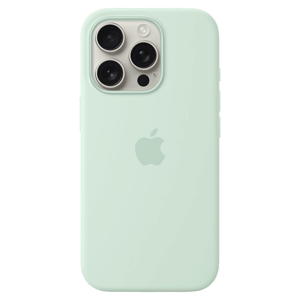 Apple Soft Silicone Back Cover Apple iPhone 16 Pro (MagSafe Charging Support, Aquamarine)_3