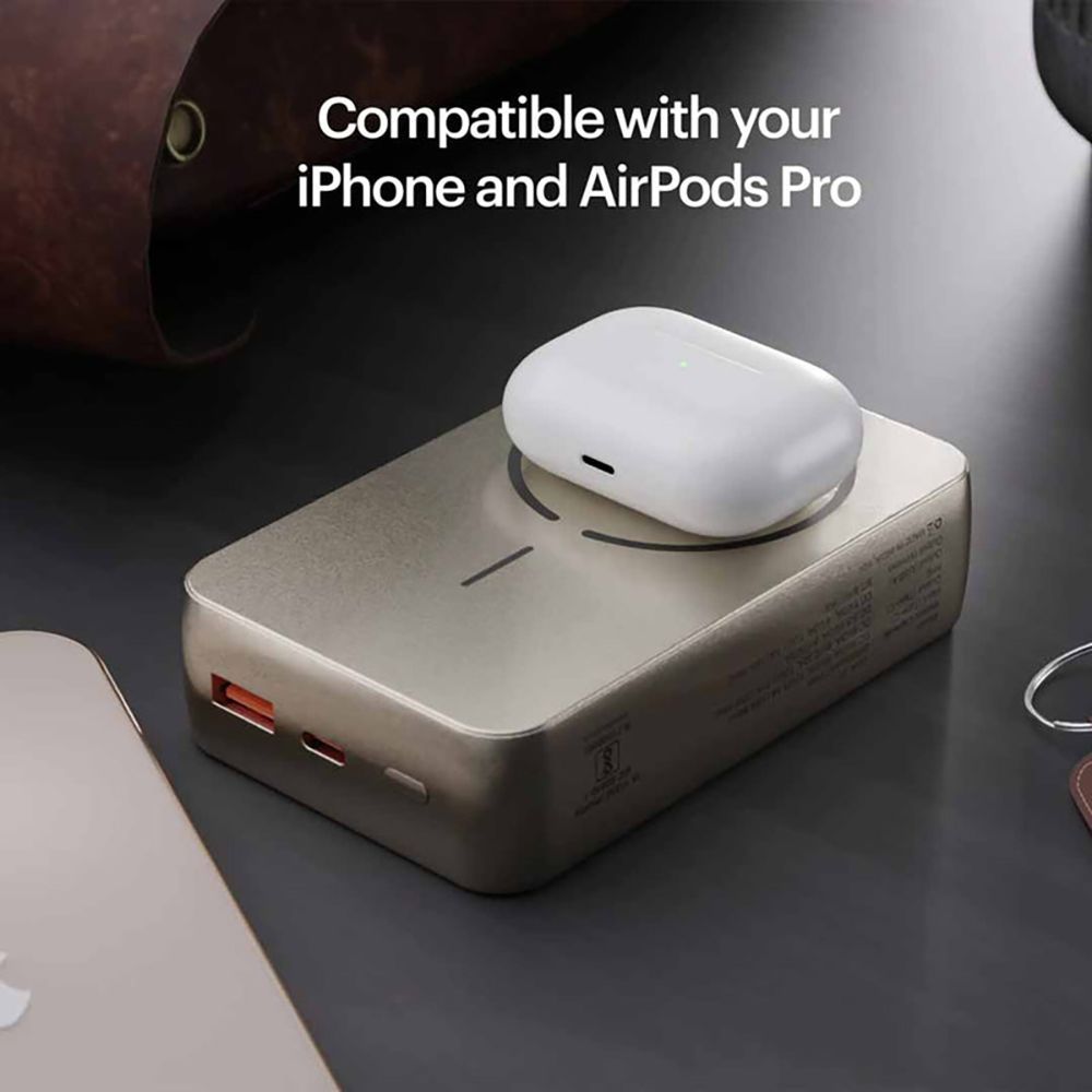 stuffcool Click 20 20000 mAh 20W Fast Charging Power Bank (1 Type A Port, 1 Type C Port, LED Display, Titanium)_11