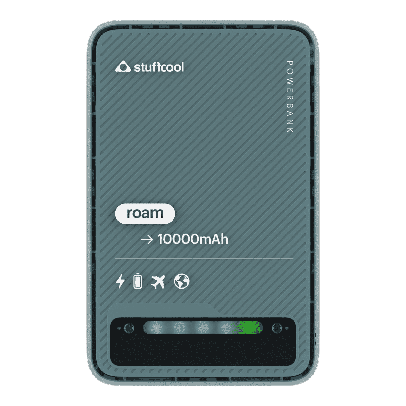 stuffcool Roam 10000 mAh 22.5W Fast Charging Power Bank (1 Type A Port, 1 Type C Port, LED Indicator, White)_1