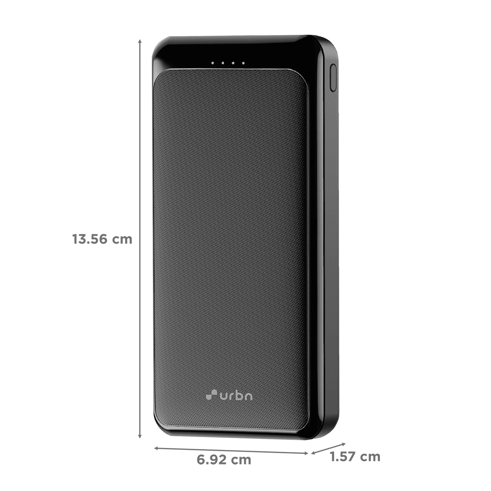 urbn 10000 mAh 22.5W Fast Charging Power Bank (1 Type C, 1 Micro USB & 2 Type A Port, 12 Layers Circuit Protection, Black)_2