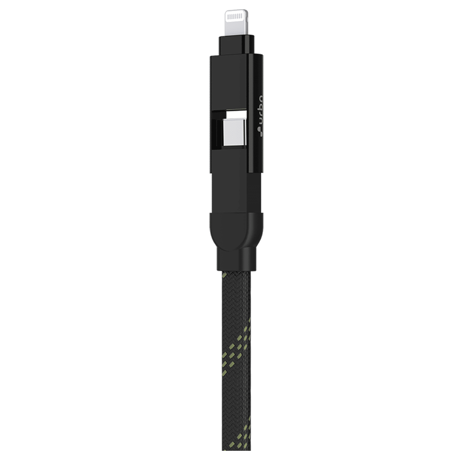 urbn UPC461 Type A to Lightning, Type C, Type C to Lightning, Type C 1 Feet (0.30M) 4-in-1 Cable (Quick Charge Technology, Camo)_5
