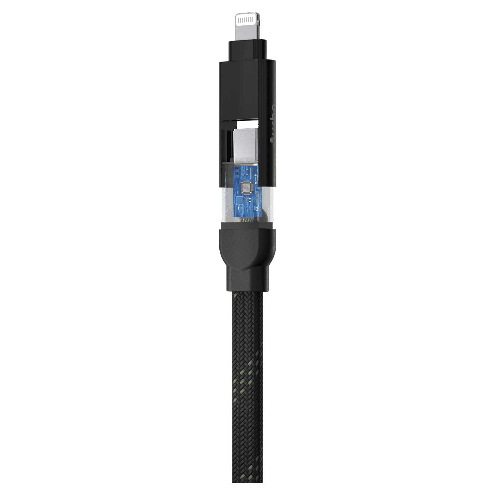 urbn UPC464 Type A to Lightning, Type C, Type C to Lightning, Type C 4 Feet (1.2M) 4-in-1 Cable (Quick Charge Technology, Camo)_1