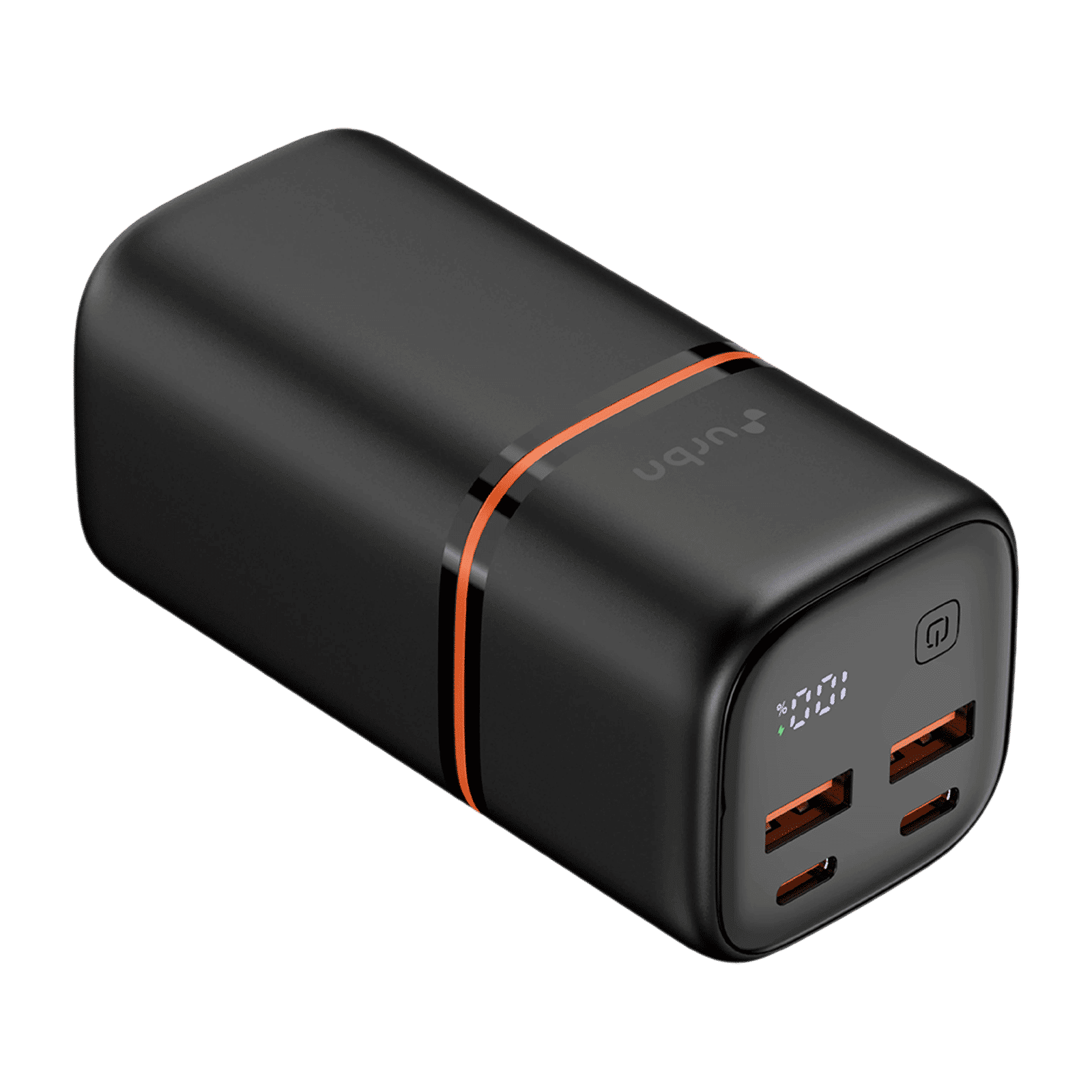 urbn Nano Stack Pro 20000 mAh 70W Fast Charging Power Bank (2 Type C Ports, 2 Type A Ports, 12 Layer Circuit Protection, Black)_5