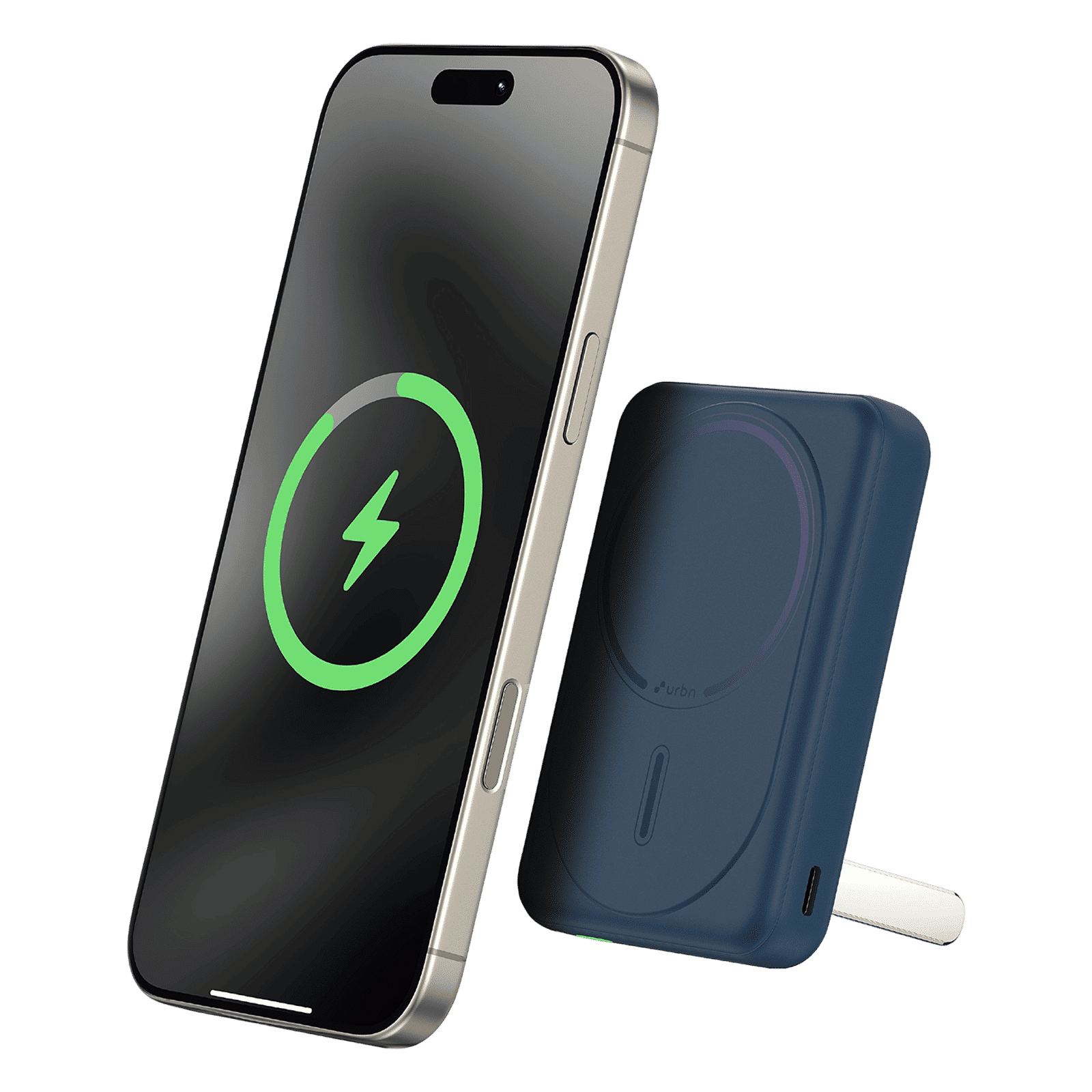 urbn Slide MagTag 10000 mAh 20W Fast Charging Power Bank (2 Type C Ports, LED Indicator, Blue)_1