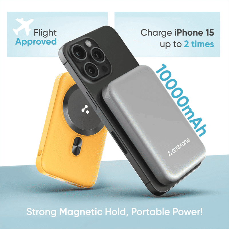 ambrane Aerosync Snap 10000 mAh 22.5W Fast Charging Power Bank (1 Type A Port, 1 Type C Port, Rubberized Coating, SafeCharge Technology, Blue) ambrane Aerosync Snap 10000 mAh 22.5W Fast Charging Power Bank (1 Type A Port, 1 Type C Port, Rubberized Coating, SafeCharge Technology, Blue)_6