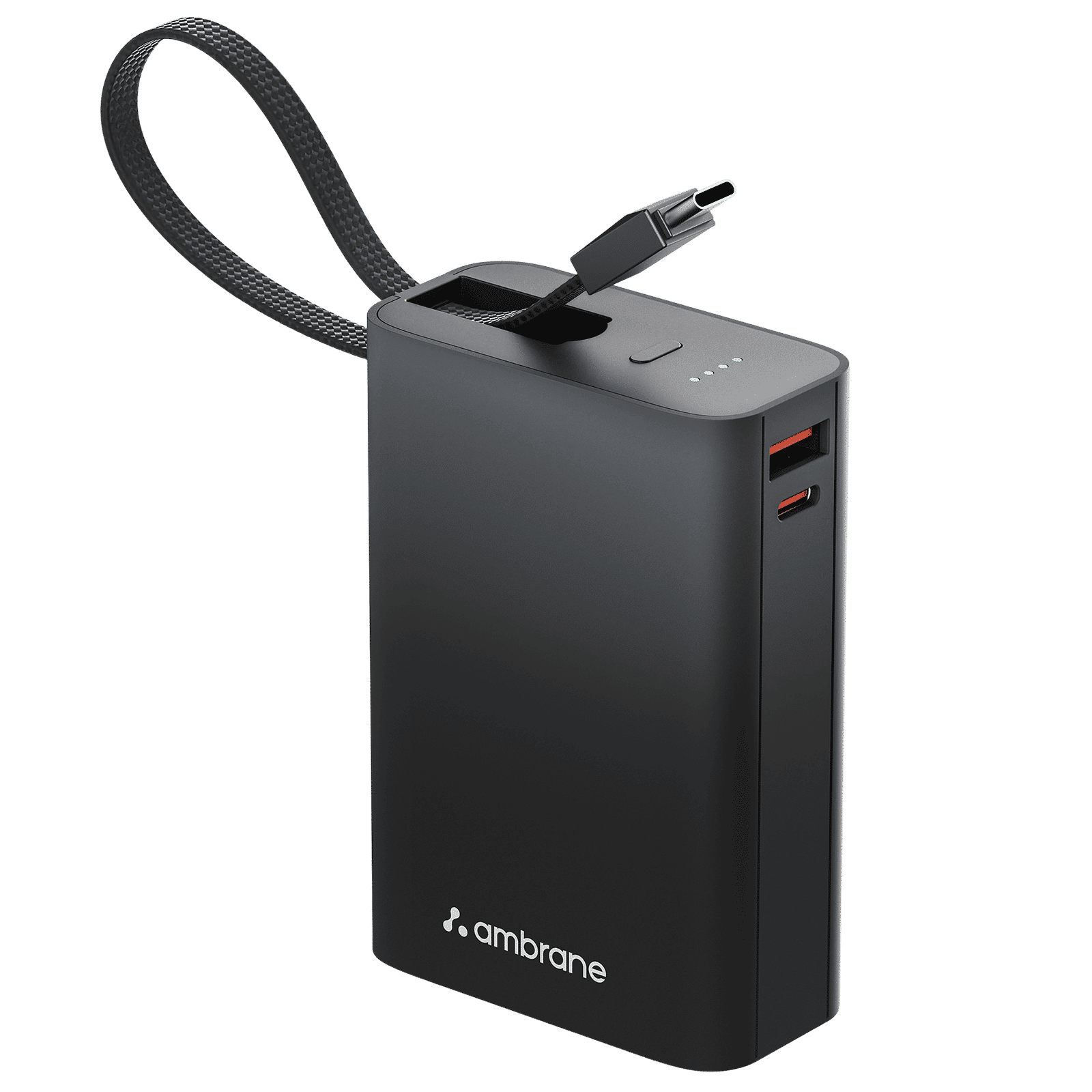 ambrane MiniCharge 20 20000 mAh 22.5W Fast Charging Power Bank (1 Type A Port, 1 Type C Port, Metallic Finish, SafeCharge Technology, Black & Grey)_1
