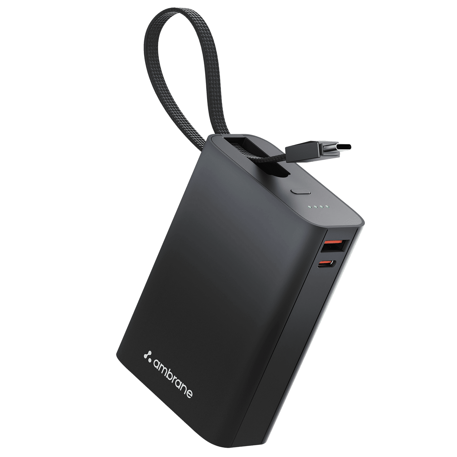 ambrane MiniCharge 20 20000 mAh 22.5W Fast Charging Power Bank (1 Type A Port, 1 Type C Port, Metallic Finish, SafeCharge Technology, Black & Grey)_3