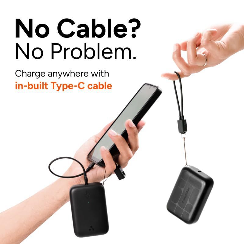 ambrane PowerMini 10 10000 mAh 22.5W Fast Charging Power Bank (1 Type A Port, 1 Type C Port, SafeCharge Technology, Black)_3