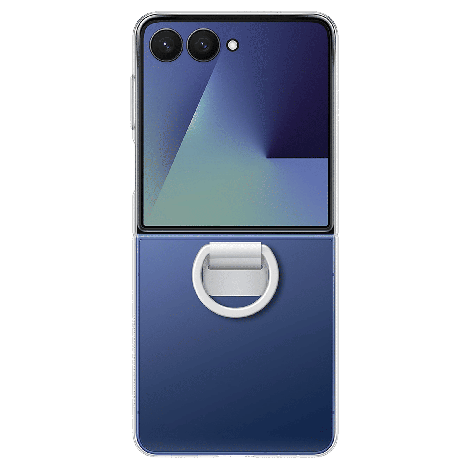 SAMSUNG Polycarbonate Back Cover for SAMSUNG Galaxy Z Flip7 (Built-in Ring, Transparent)_4