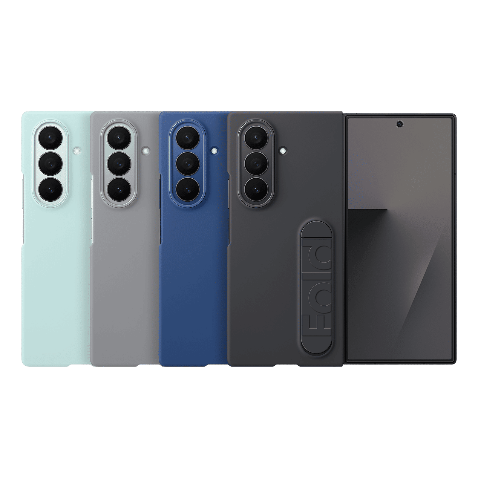 SAMSUNG Soft Silicon Back Cover for SAMSUNG Galaxy Z Fold7 (Pop-up KICK-STAND, Black)_6