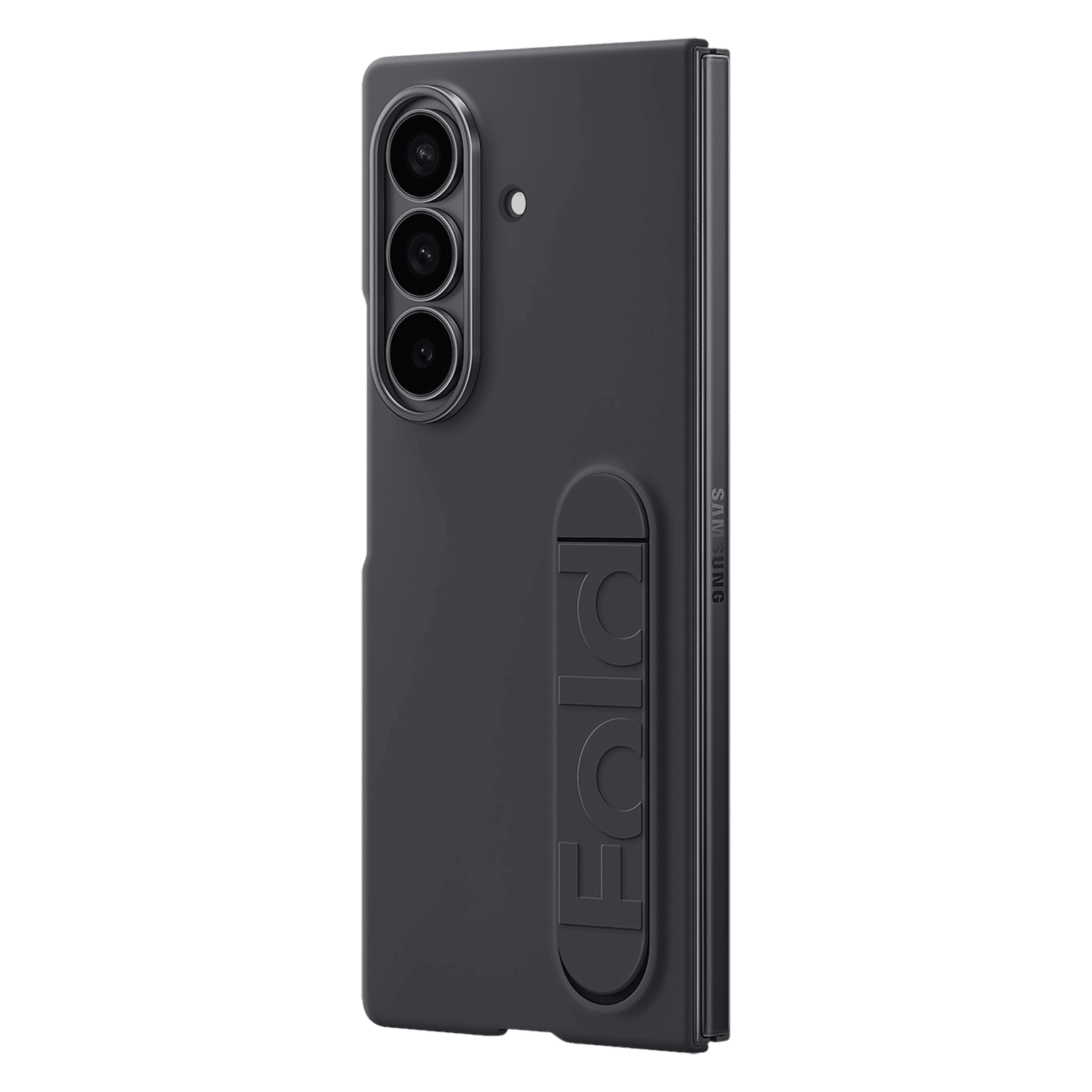 SAMSUNG Soft Silicon Back Cover for SAMSUNG Galaxy Z Fold7 (Pop-up KICK-STAND, Black)_5