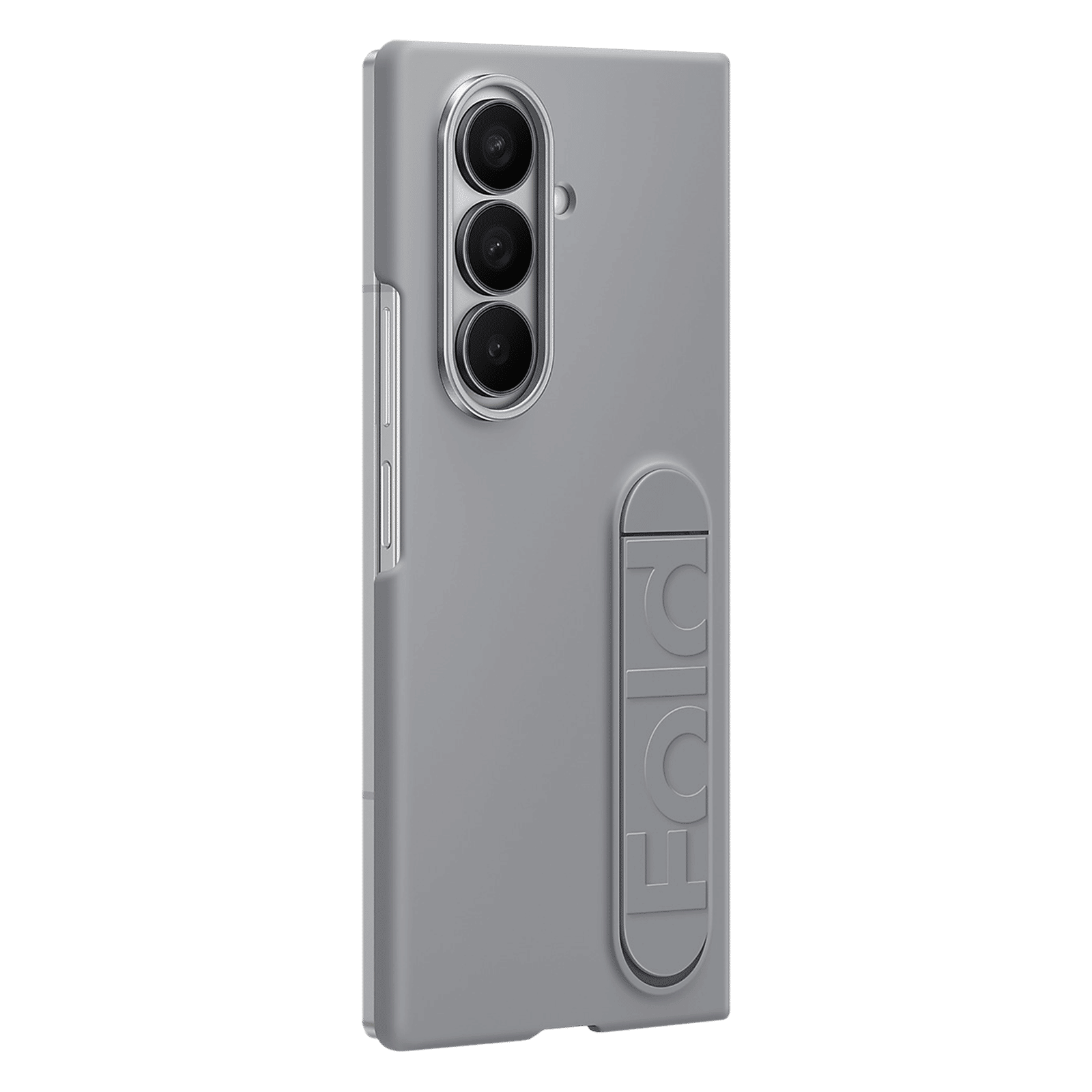 SAMSUNG Soft Silicon Back Cover for SAMSUNG Galaxy Z Fold7 (Pop-up KICK-STAND, Gray)_4