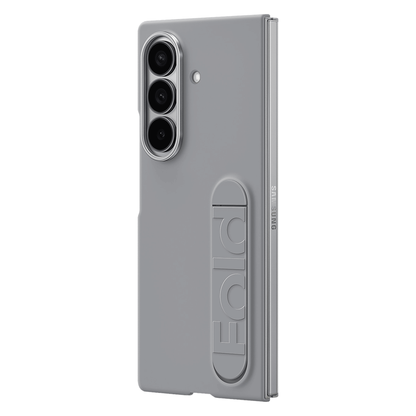 SAMSUNG Soft Silicon Back Cover for SAMSUNG Galaxy Z Fold7 (Pop-up KICK-STAND, Gray)_5