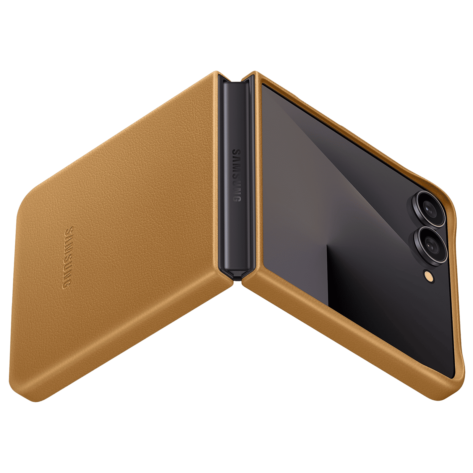 SAMSUNG Polycarbonate Back Cover for SAMSUNG Galaxy Z Flip7 (Kindsuit, Camel)_5