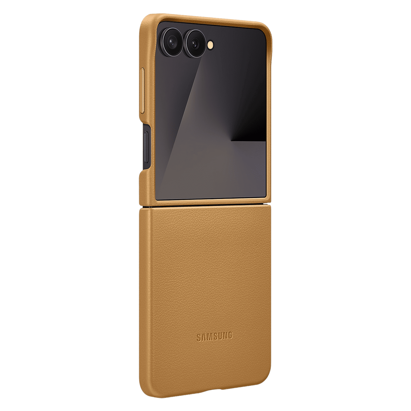 SAMSUNG Polycarbonate Back Cover for SAMSUNG Galaxy Z Flip7 (Kindsuit, Camel)_4