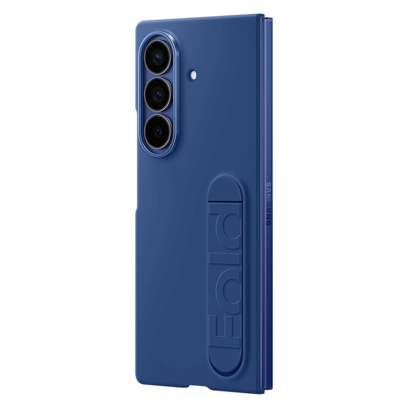 SAMSUNG Soft Silicon Back Cover for SAMSUNG Galaxy Z Fold7 (Pop-up KICK-STAND, Blue)_4