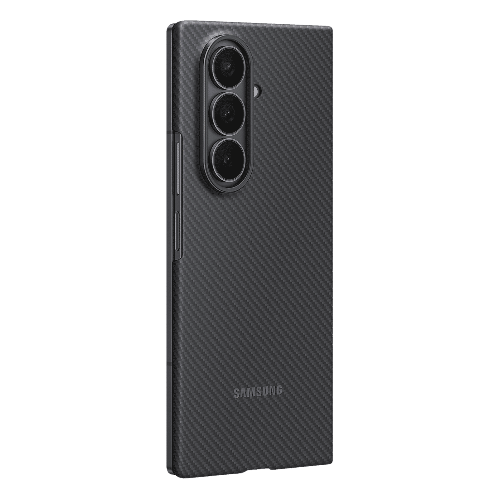 SAMSUNG Aramid & Carbon Fiber Back Cover for SAMSUNG Galaxy Z Fold7 (Easy-to-grip Feel, Black)_5
