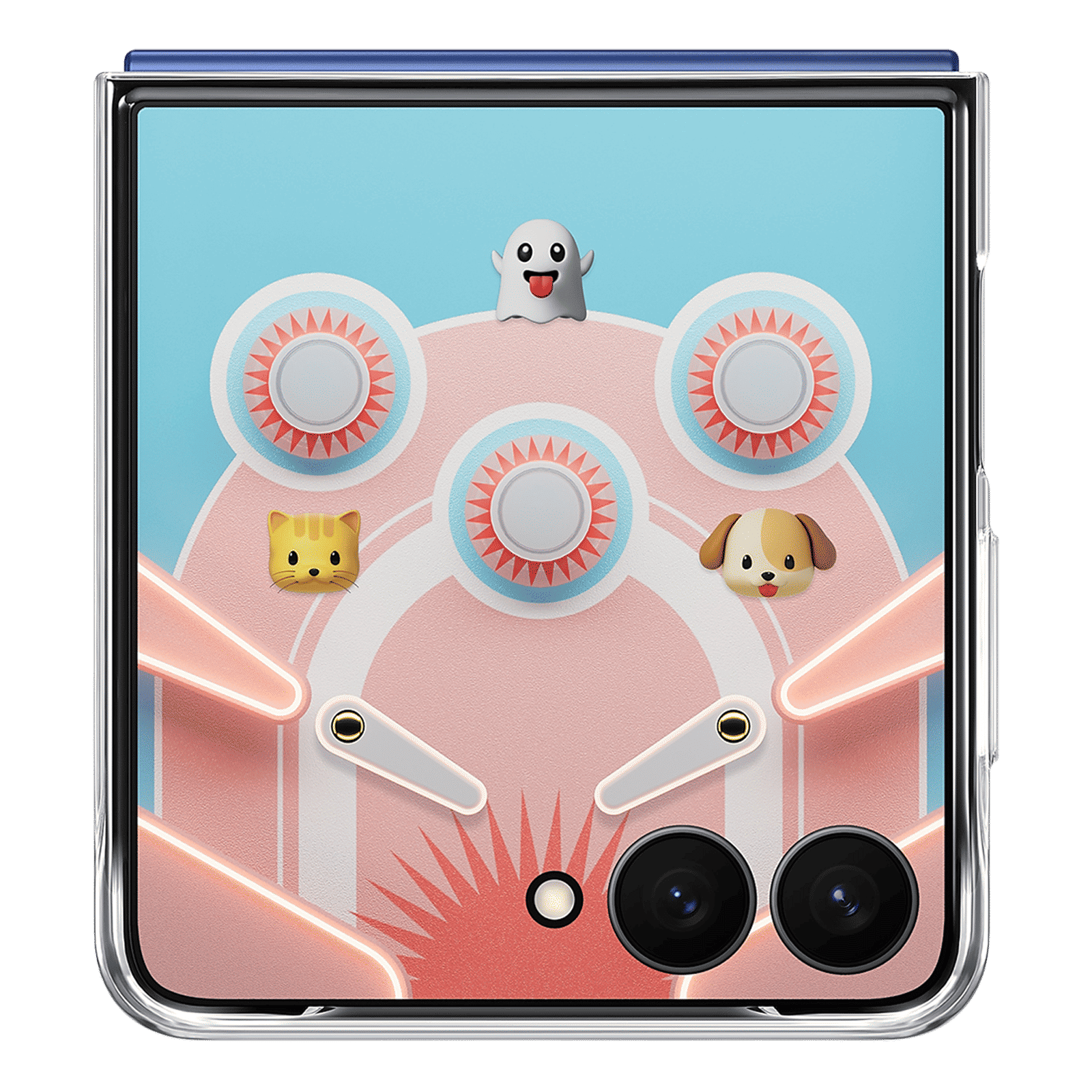 SAMSUNG Polycarbonate Back Cover for SAMSUNG Galaxy Z Flip7 (Flipsuit, Transparent)_1