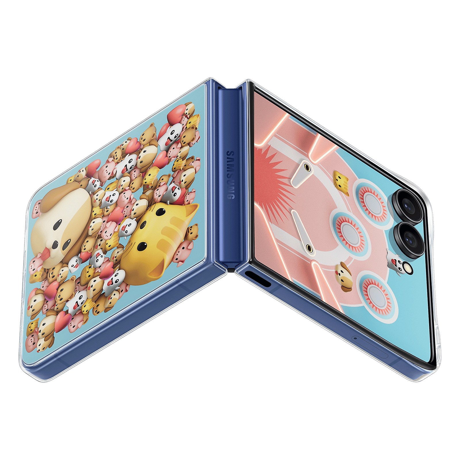 SAMSUNG Polycarbonate Back Cover for SAMSUNG Galaxy Z Flip7 (Flipsuit, Transparent)_5