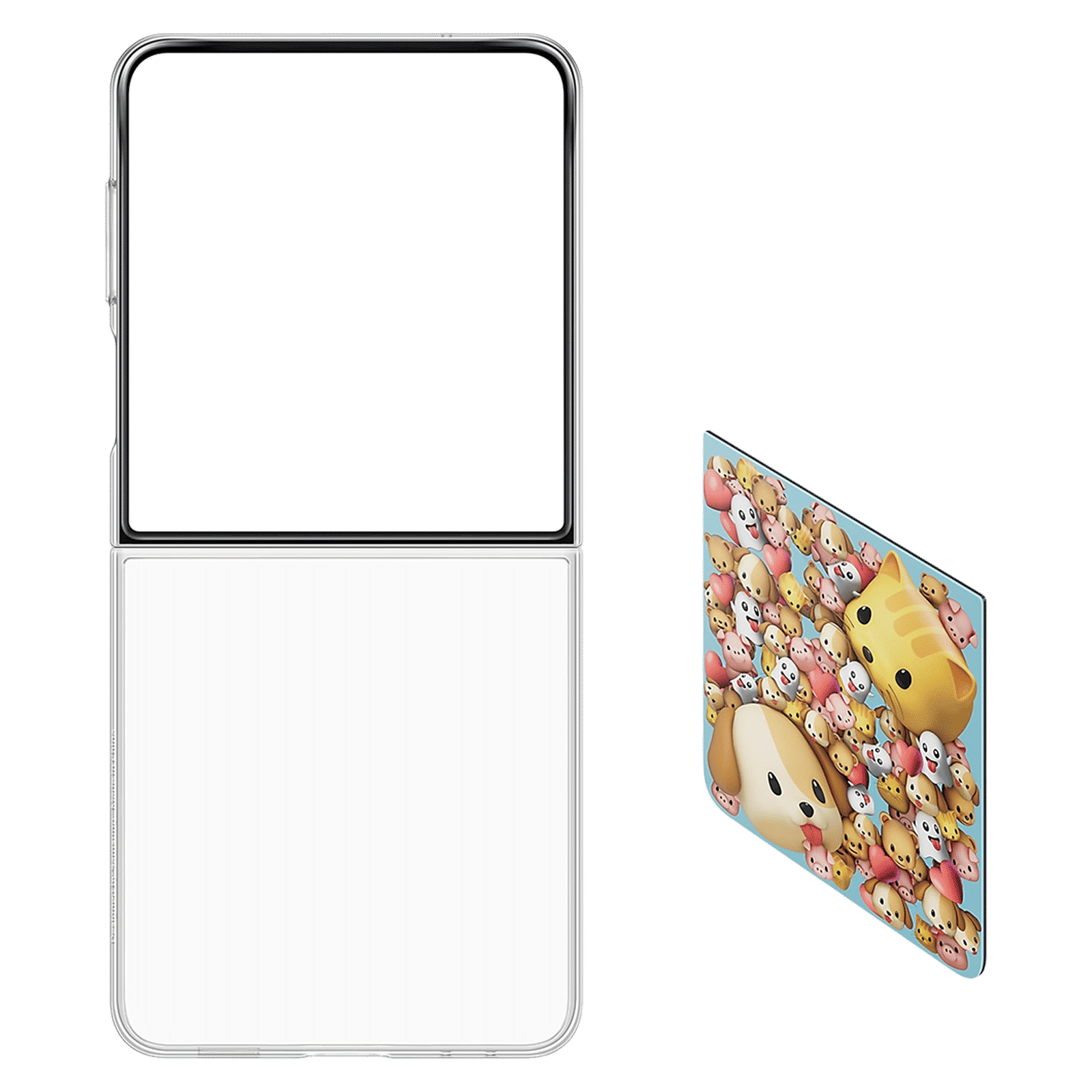 SAMSUNG Polycarbonate Back Cover for SAMSUNG Galaxy Z Flip7 (Flipsuit, Transparent)_6