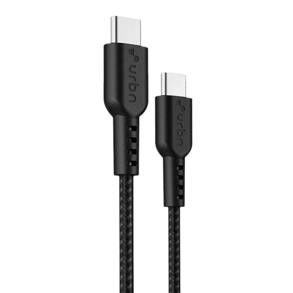 urbn Pro Cord Type C to Type C 4 Feet (1.2M) Cable (Nylon Braided, Black)_1