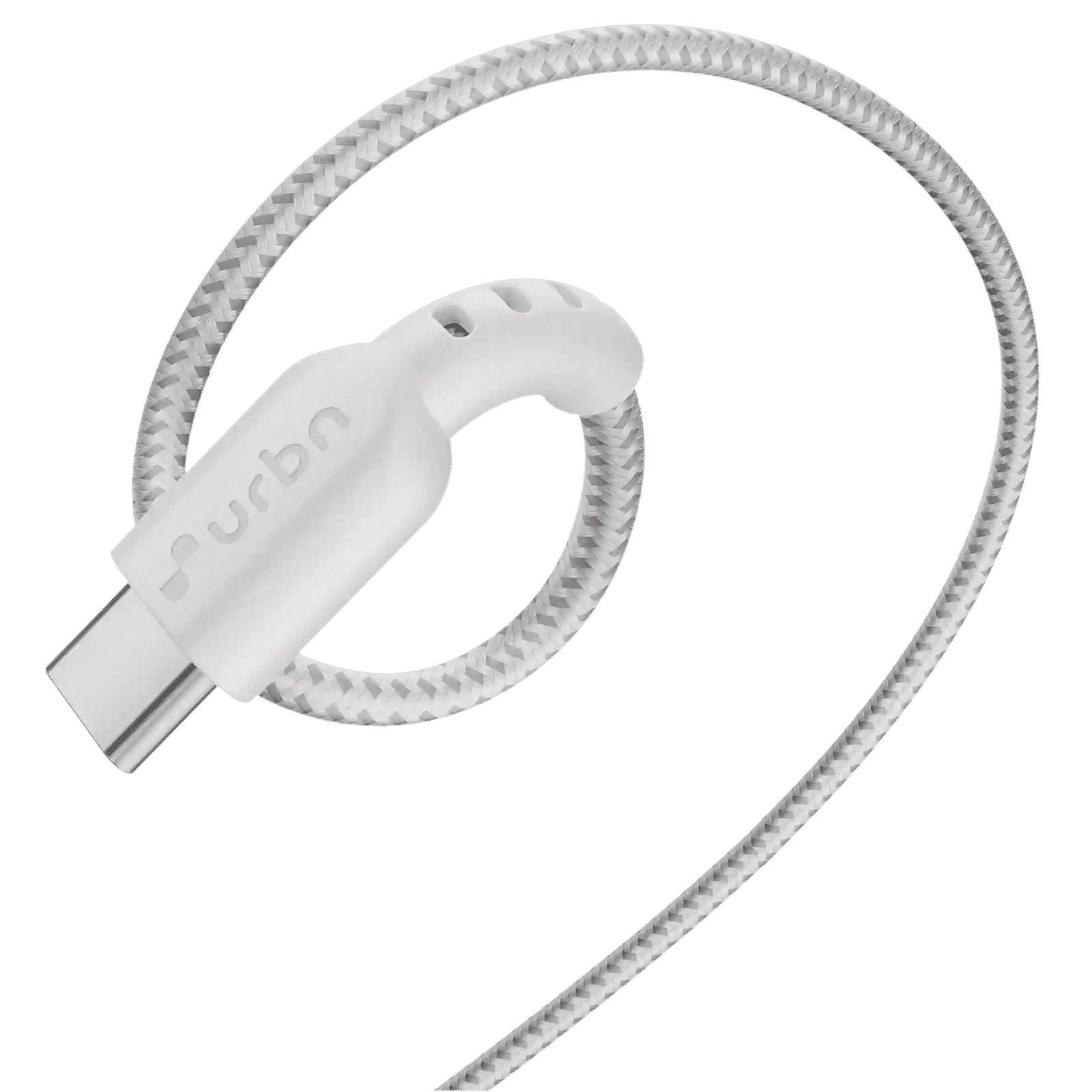 urbn Pro Cord Type C to Type C 4 Feet (1.2M) Cable (Nylon Braided, White)_5