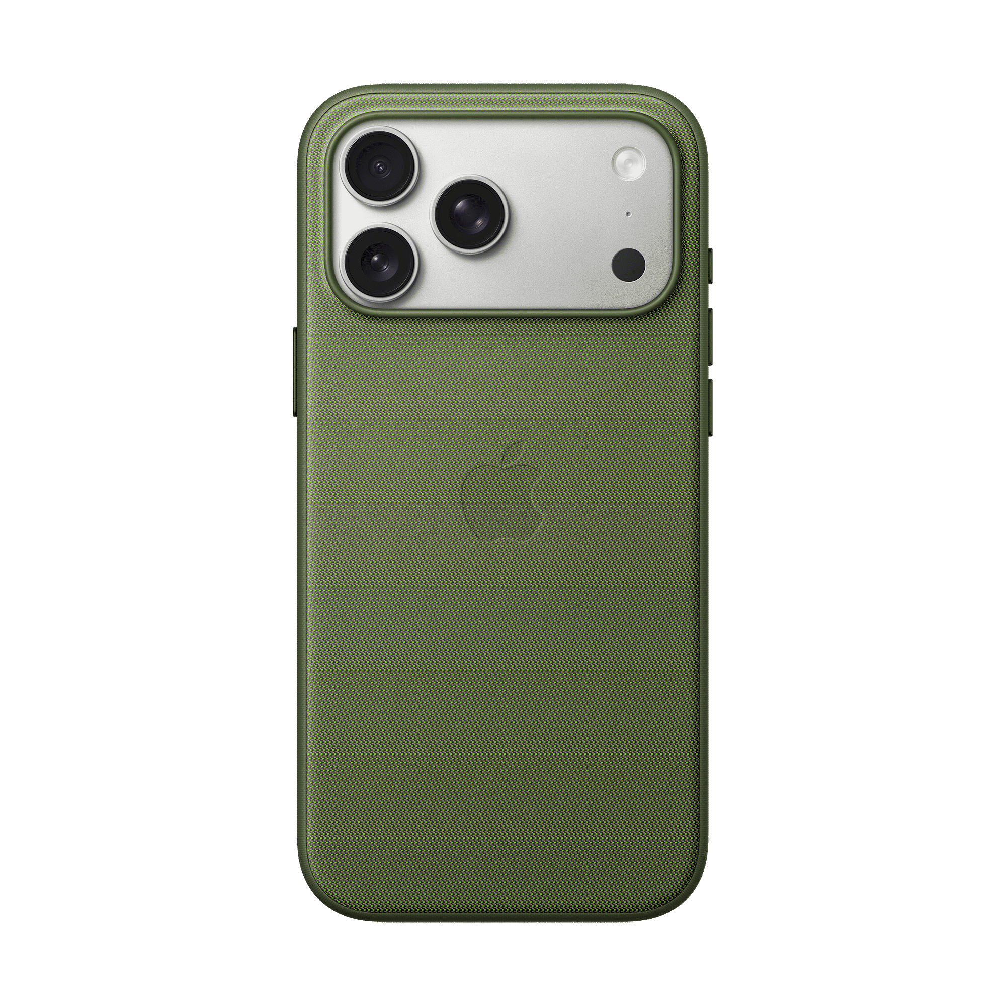 Apple TechWoven TPU & Recycled Polyester Back Cover for Apple iPhone 17 Pro Max (MagSafe Compatible, Green) Apple TechWoven TPU & Recycled Polyester Back Cover for Apple iPhone 17 Pro Max (MagSafe Compatible, Green)_1