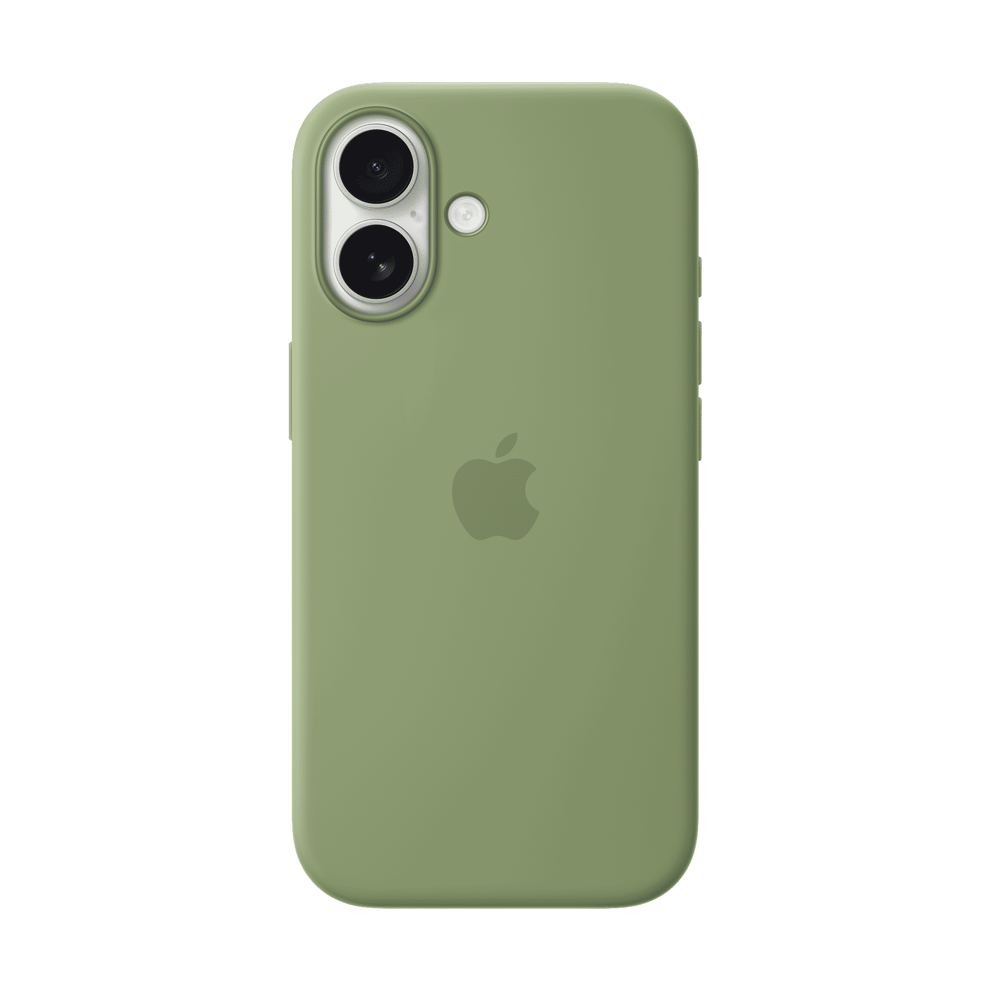 Apple Soft Silicone Back Cover for Apple iPhone 17 (MagSafe Compatible, Light Moss)_1