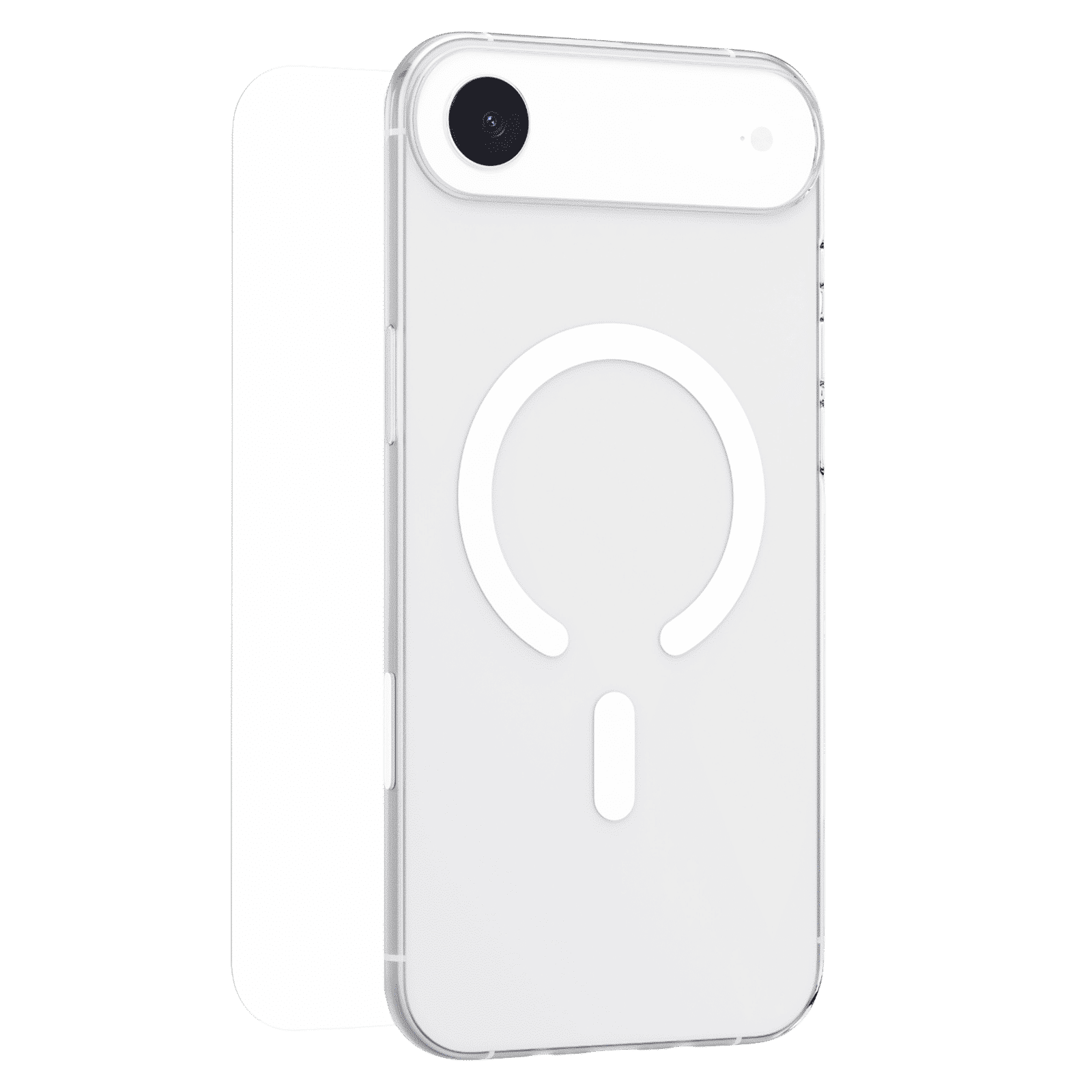 HYPHEN DURO TPU Back Cover & Tempered Glass Combo for Apple iPhone 17 Air (Magsafe Charging Compatible, Clear)_1