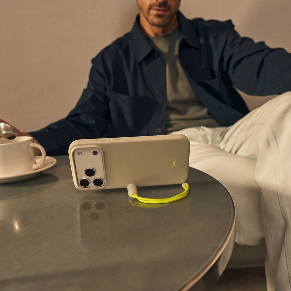 beats Polycarbonate & Plastic Hard Back Cover for Apple iPhone 17 Pro (MagSafe Charging Compatible, Lime Stone)_3