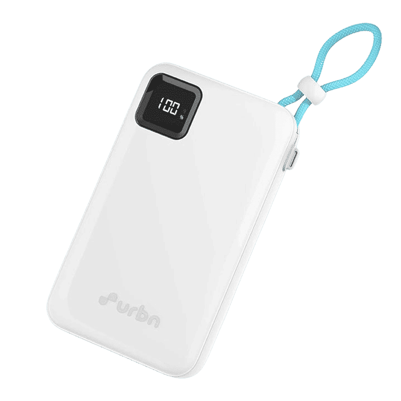 urbn Ultra Link 10000 mAh 22.5W Fast Charging Power Bank (2 Type C & 1 Type A Port, 12 Layer Circuit Protection, White)_1