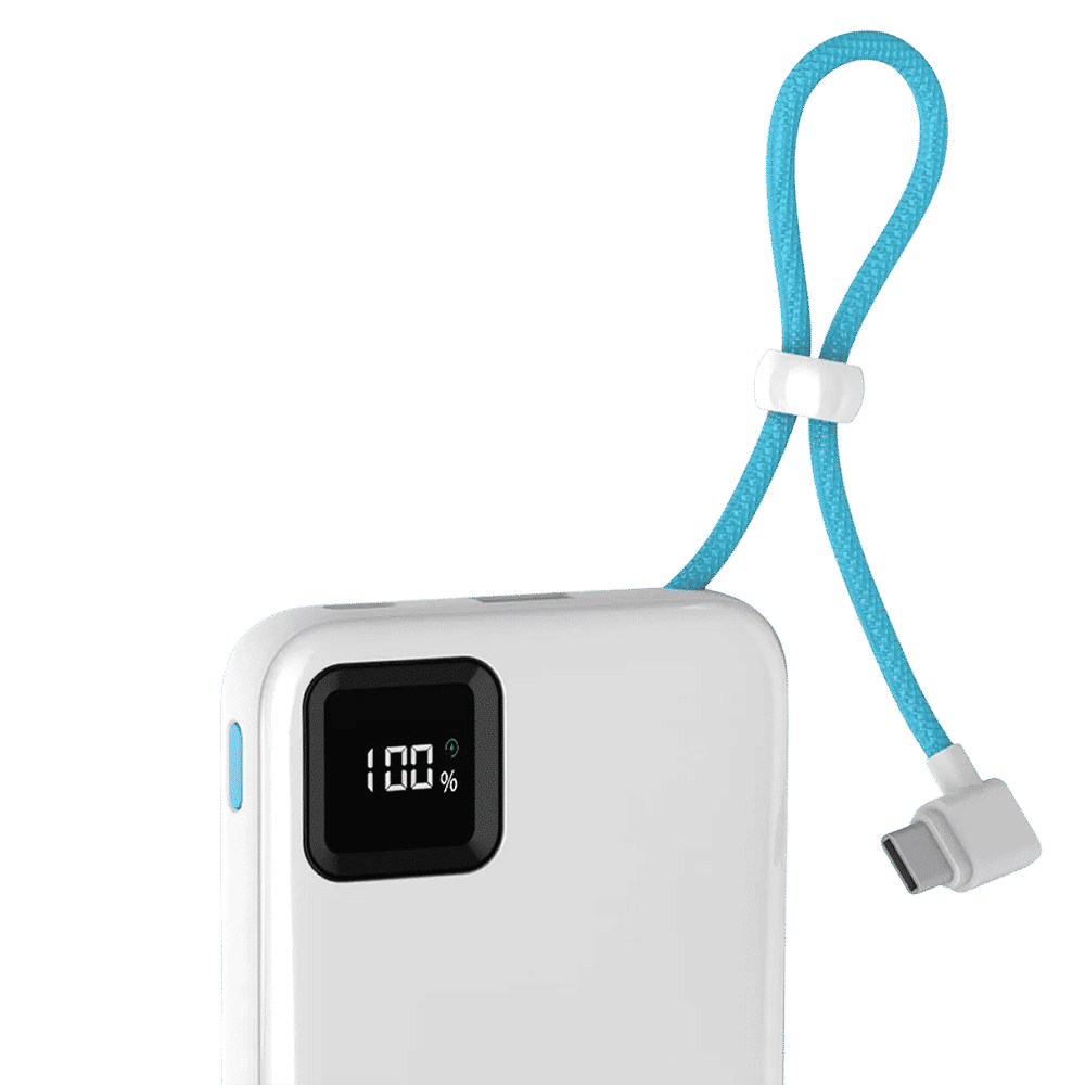urbn Ultra Link 10000 mAh 22.5W Fast Charging Power Bank (2 Type C & 1 Type A Port, 12 Layer Circuit Protection, White)_5