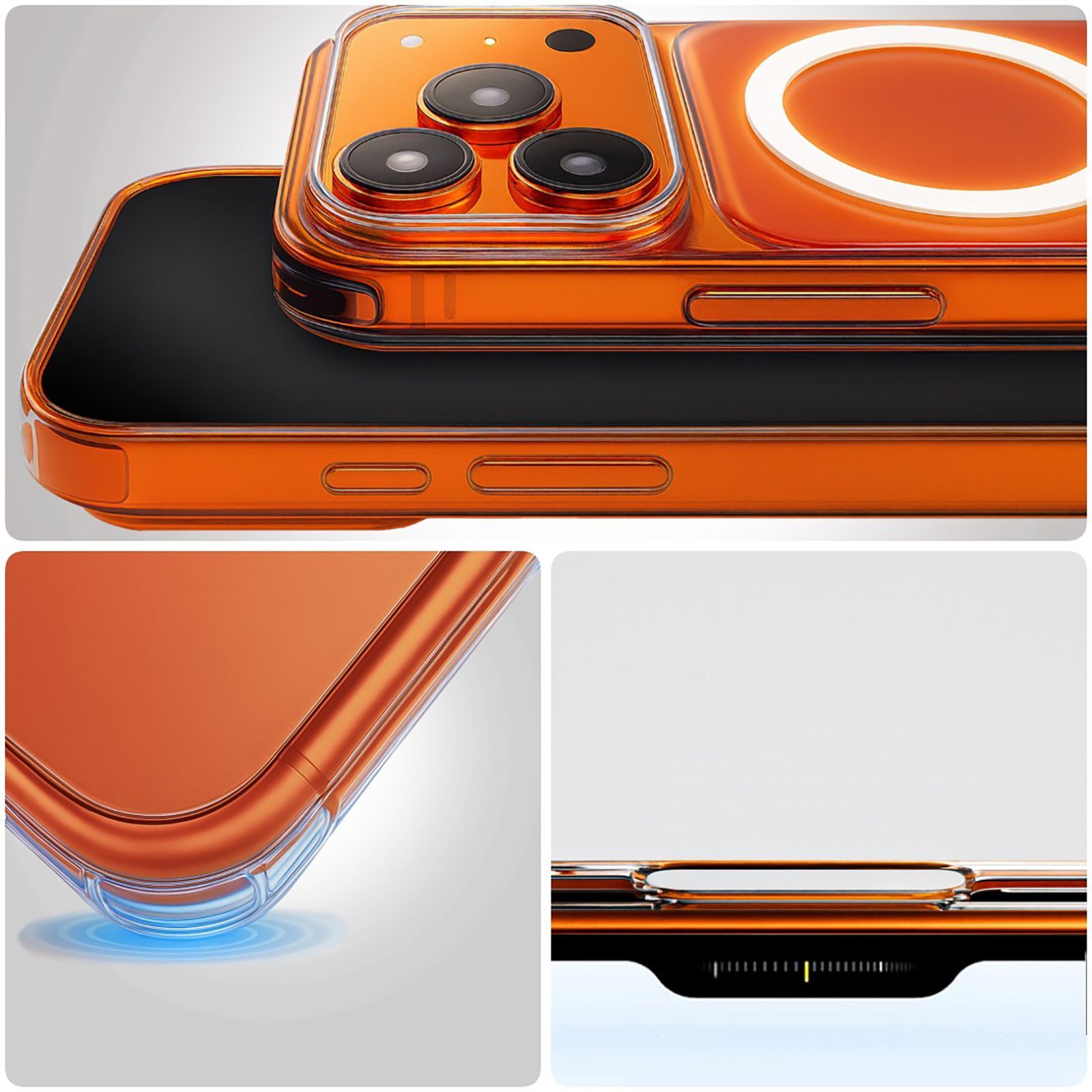 CYTRON AURA-X Back Cover for Apple iPhone 17 Pro (MagSafe Compatible, Clear)_4