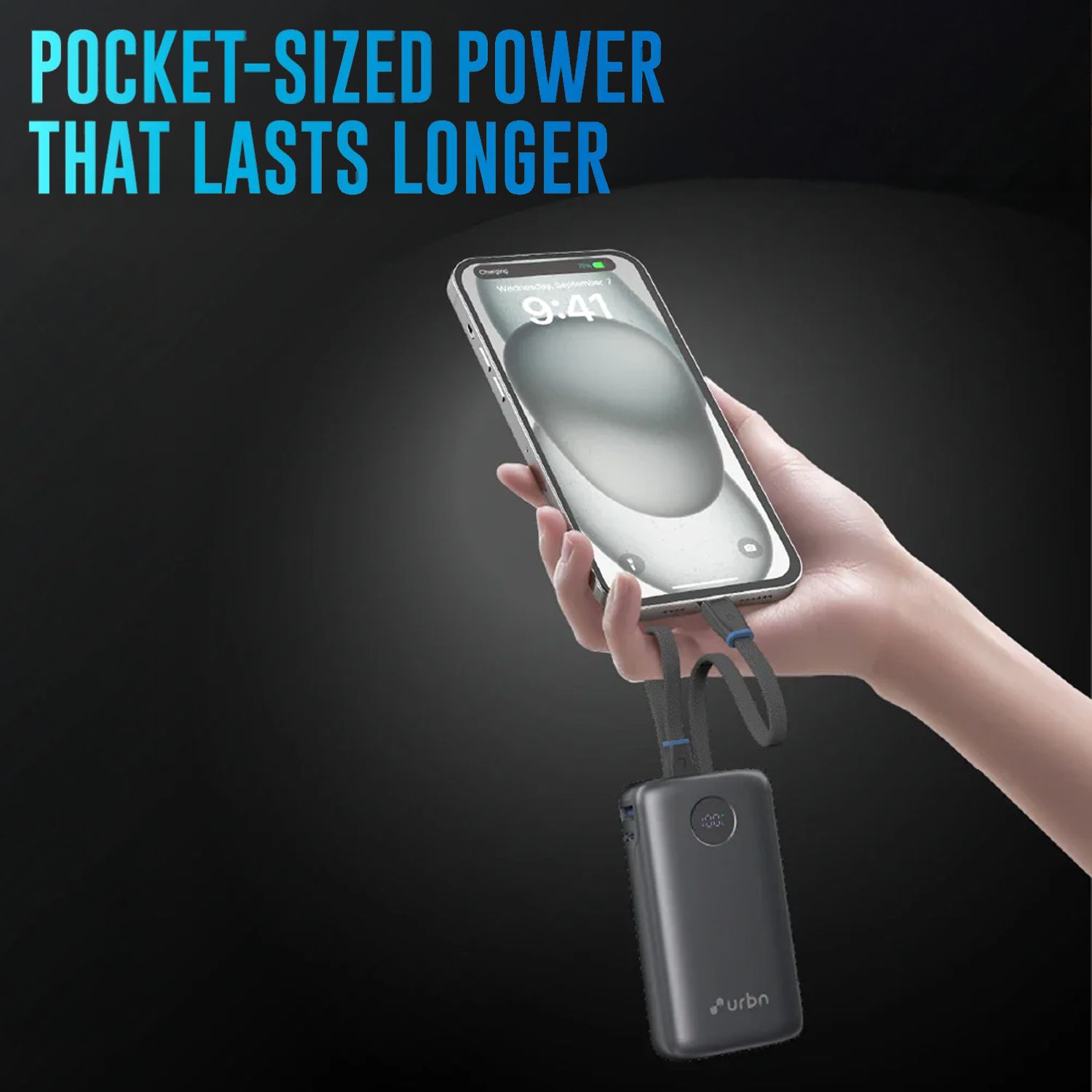 urbn Nano Pod 10000 mAh 35W Fast Charging Power Bank (2 Type C Port, 1 Type A & 1 Lightning Port, 12 Layer Circuit Protection, Grey)_12