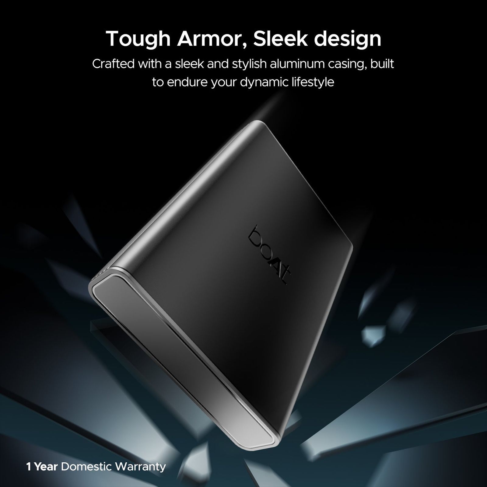 boAt EnergyShroom PB300 Pro 10000 mAh 22.5W Fast Charging Power Bank (1 Type A & 1 Type C Port, Aluminium Casing, 12-Layer Smart IC Protection, Carbon Black)_6