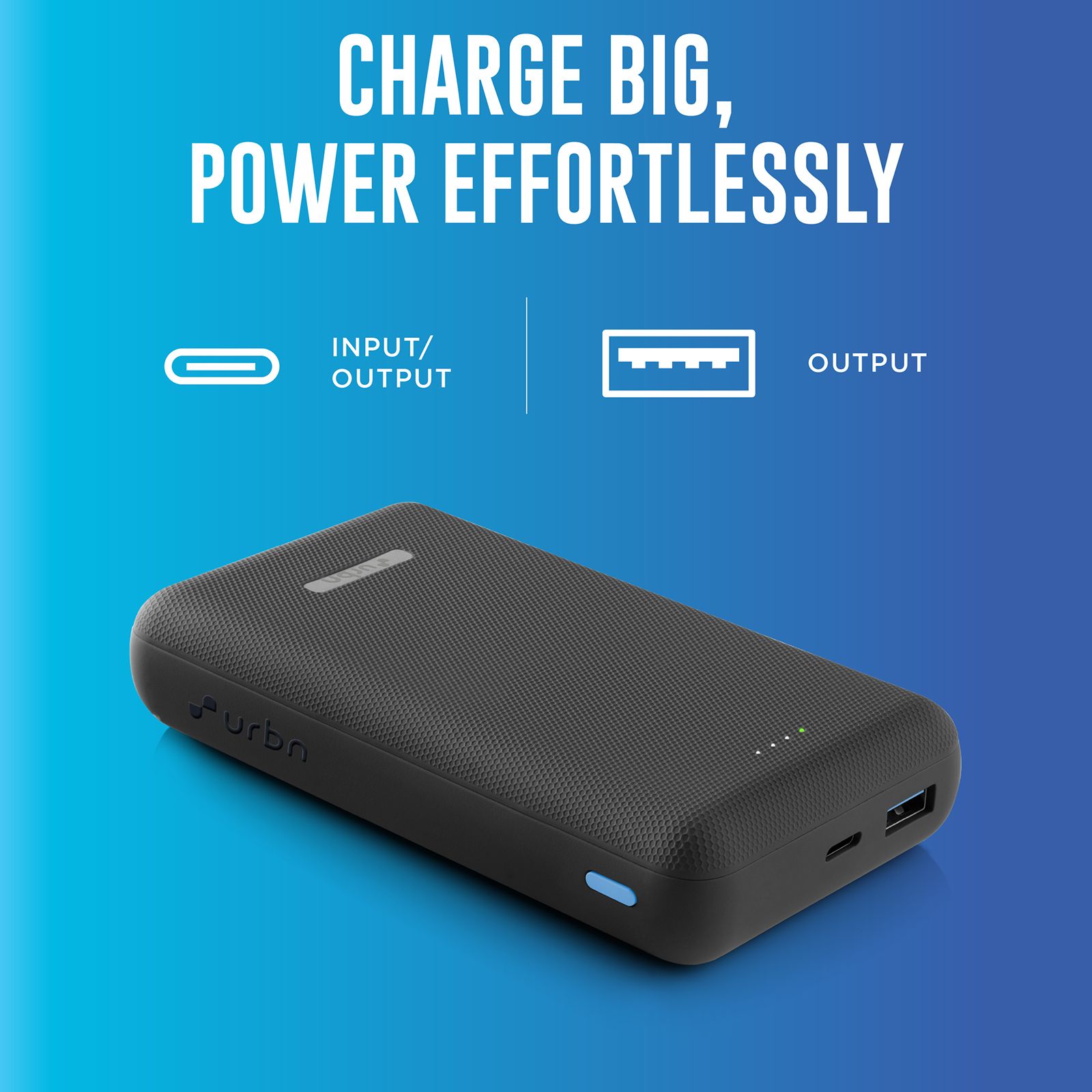 urbn Ultra Compact Pro 20000 mAh 35W Fast Charging Power Bank (1 Type C & 1 Type A Port, 12 Layer Circuit Protection, Black)_6