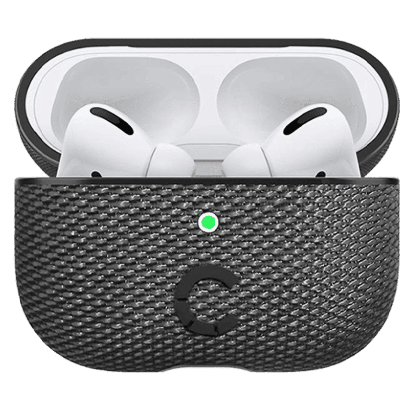 CYGNETT TekView Slip Resistant Fabric Full Case Cover for Apple AirPods Pro (CY3120TEKVI, White)_1