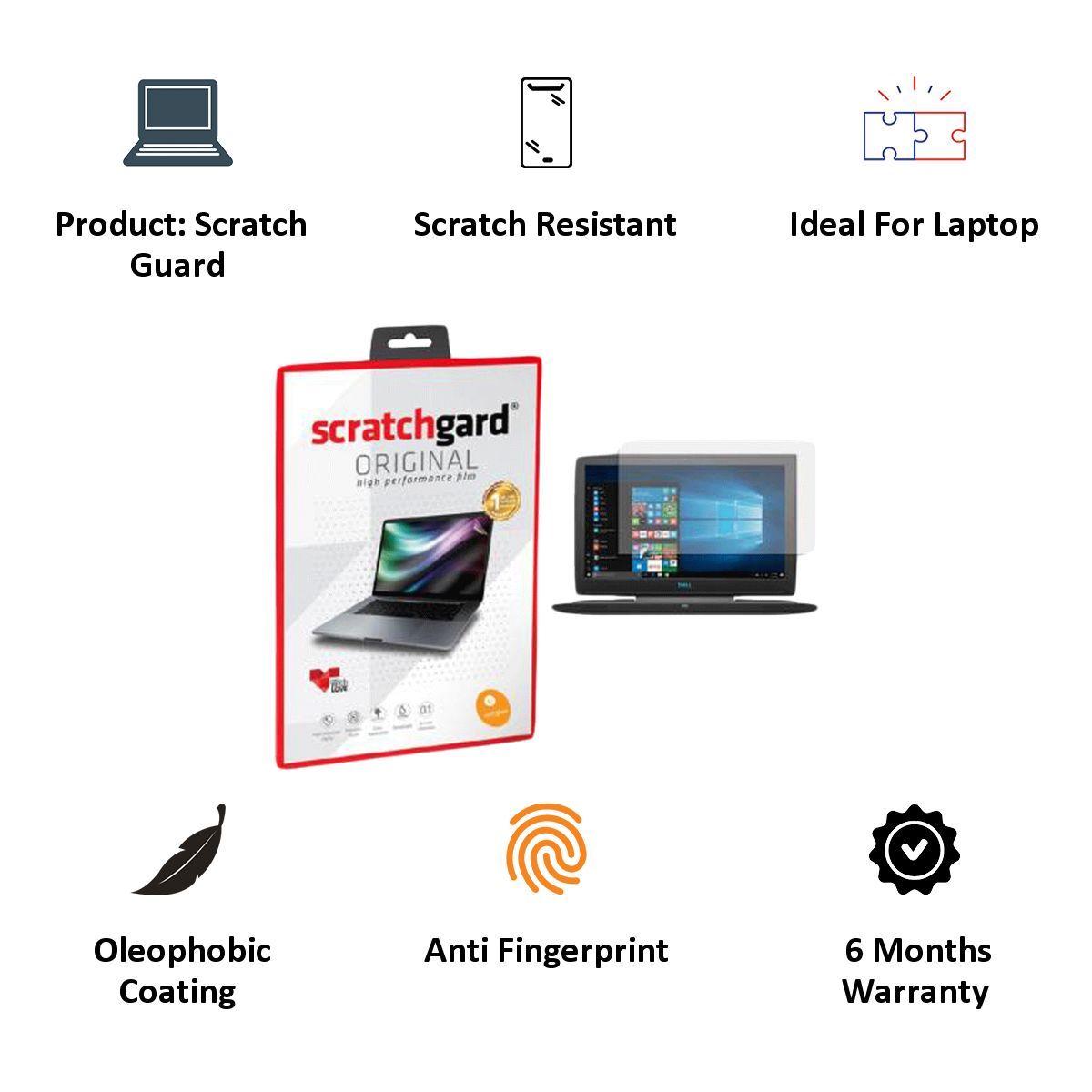 scratchgard Anti-Glare Screen Guard For 15.6 Inch Laptop (Air-Bubble Proof, AG LT - 15.6''/15.6" Wide, Transparent)_4