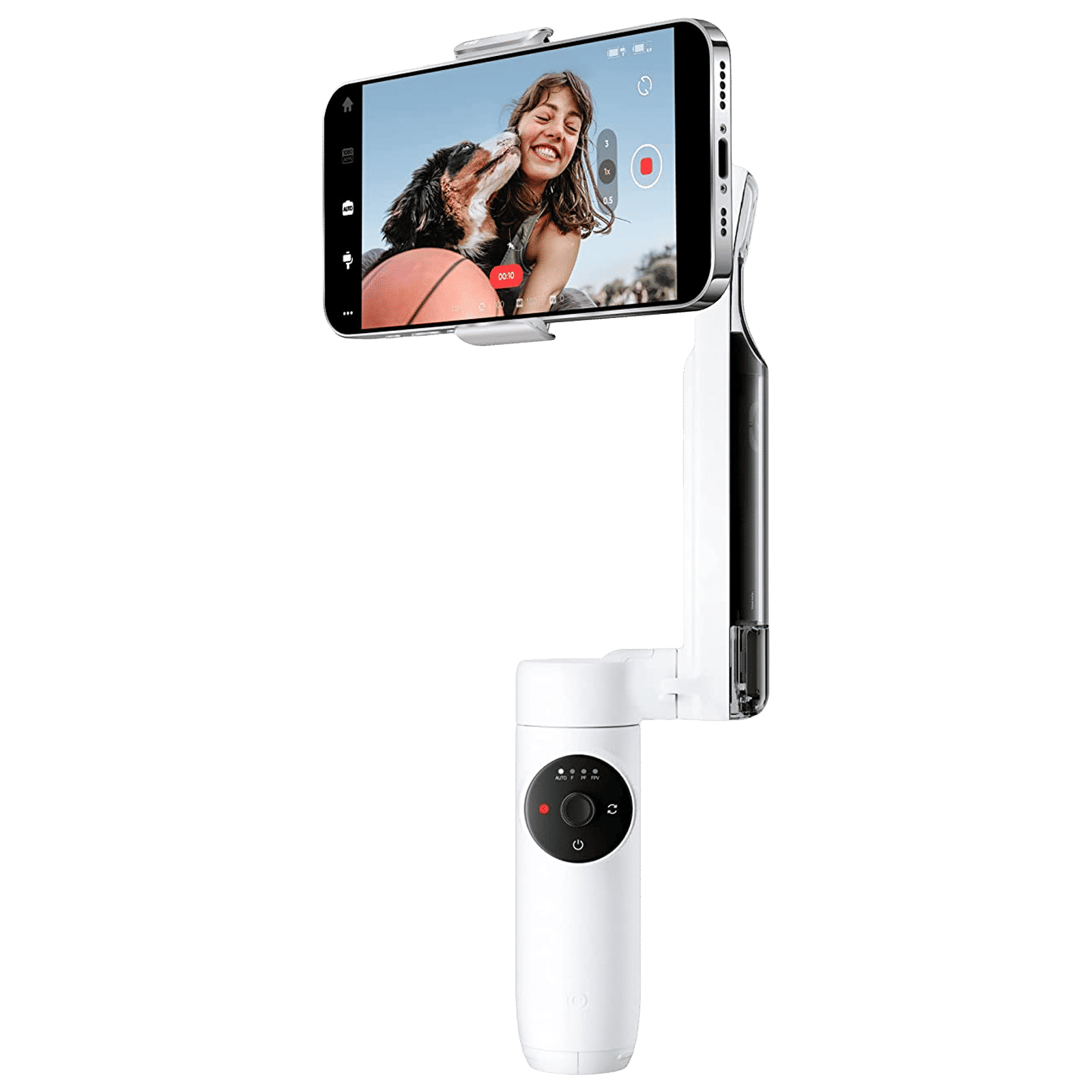 Insta360 Flow 3-Axis Gimbal for Mobile (Deep Track 3.0, White)_1