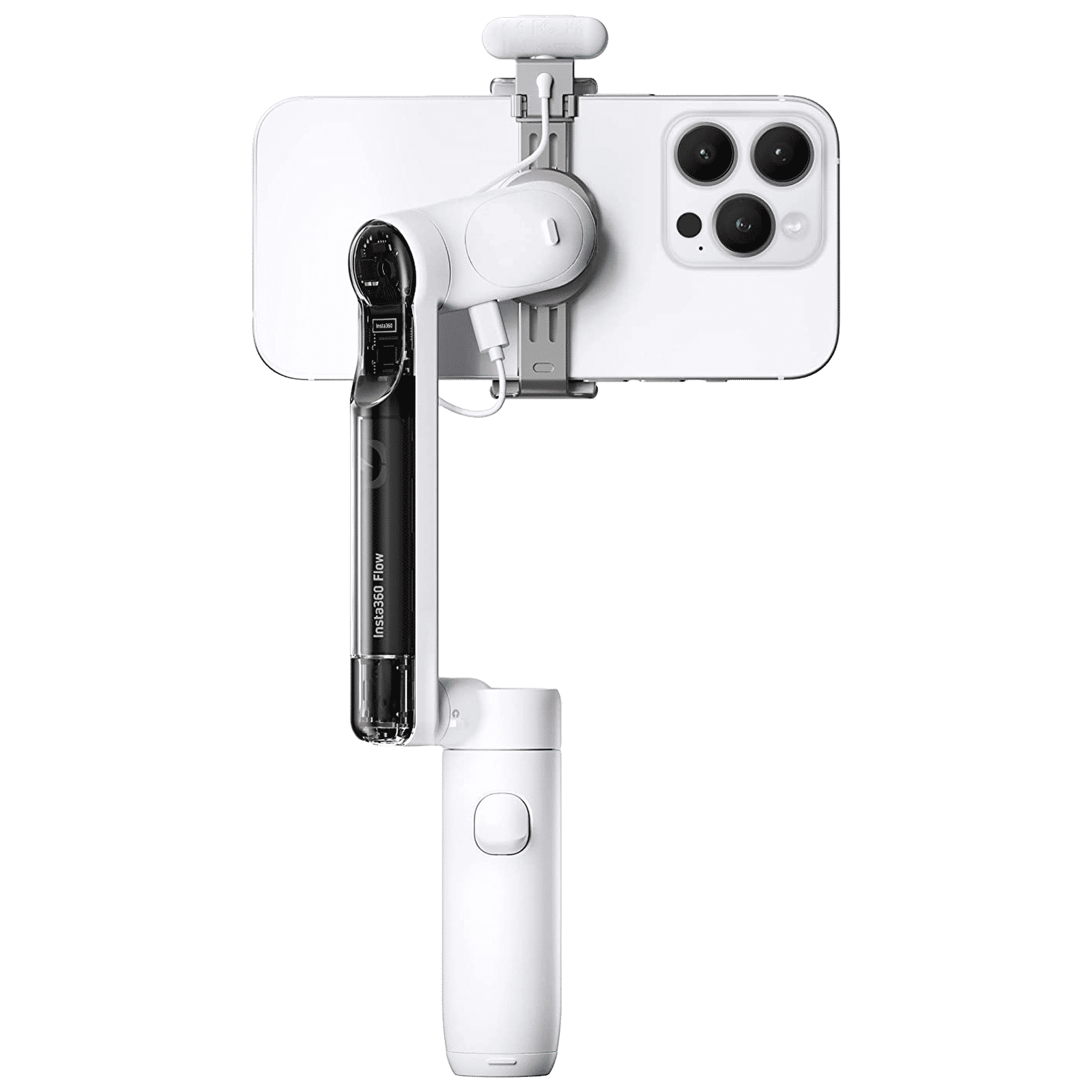 Insta360 Flow Creator Kit 3-Axis Gimbal for Mobile (Deep Track 3.0, White)_2