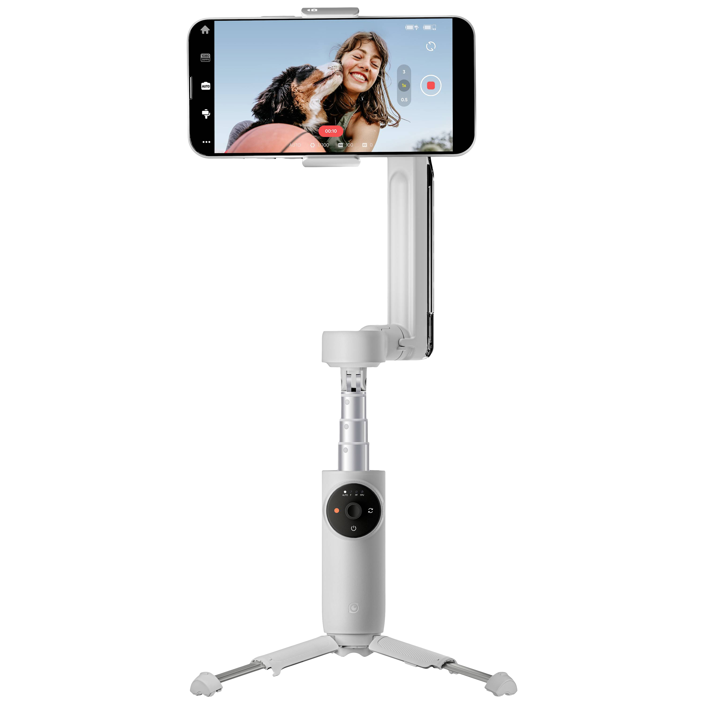 Insta360 Flow Creator Kit 3-Axis Gimbal for Mobile (Deep Track 3.0, Grey)_1