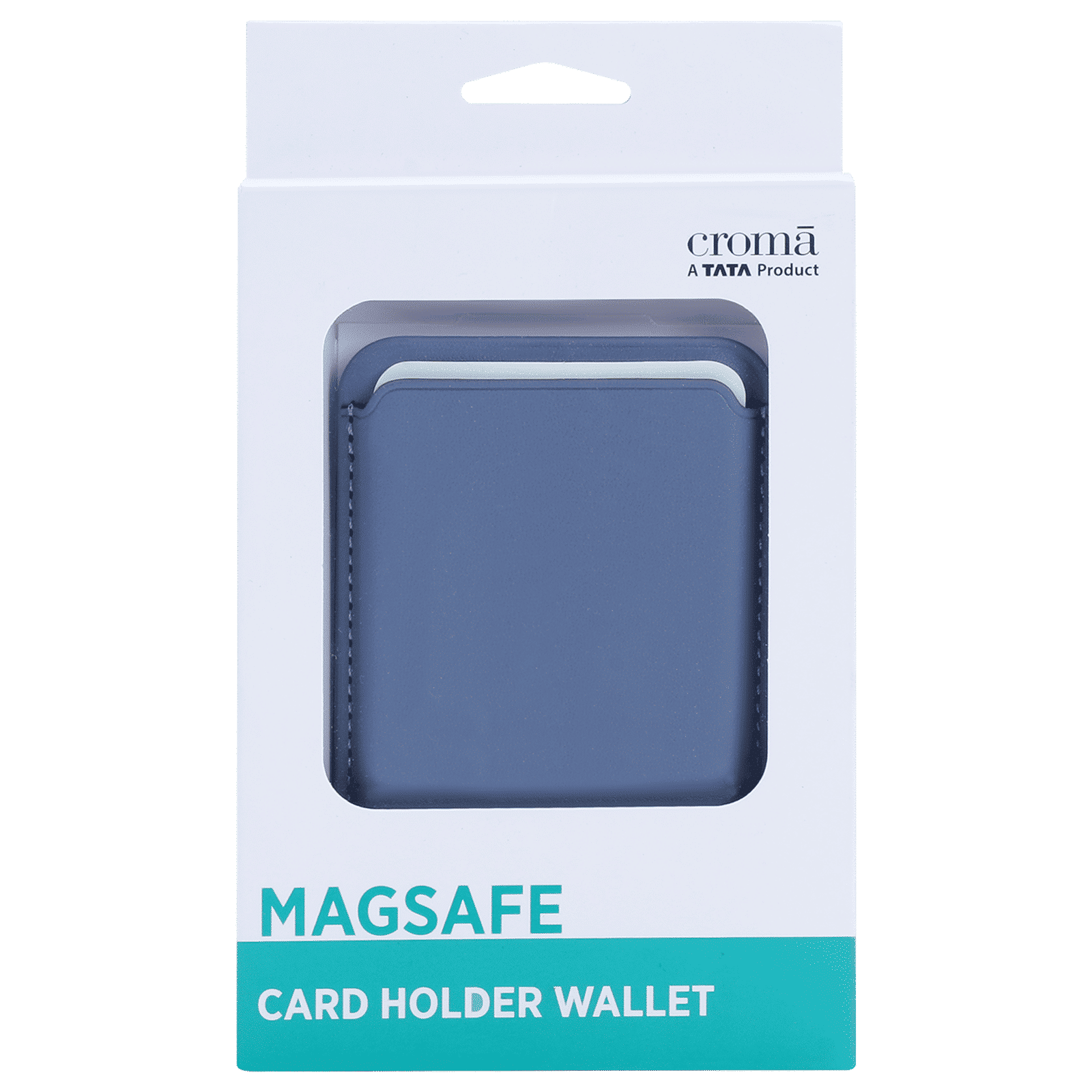 Croma Card Holder For iPhone (Apple Compatible, Blue)_6