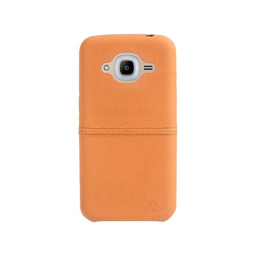 stuffcool Aristo Leather Back Cover for Samsung Galaxy J2 (Camera Protection, Light Brown)_1